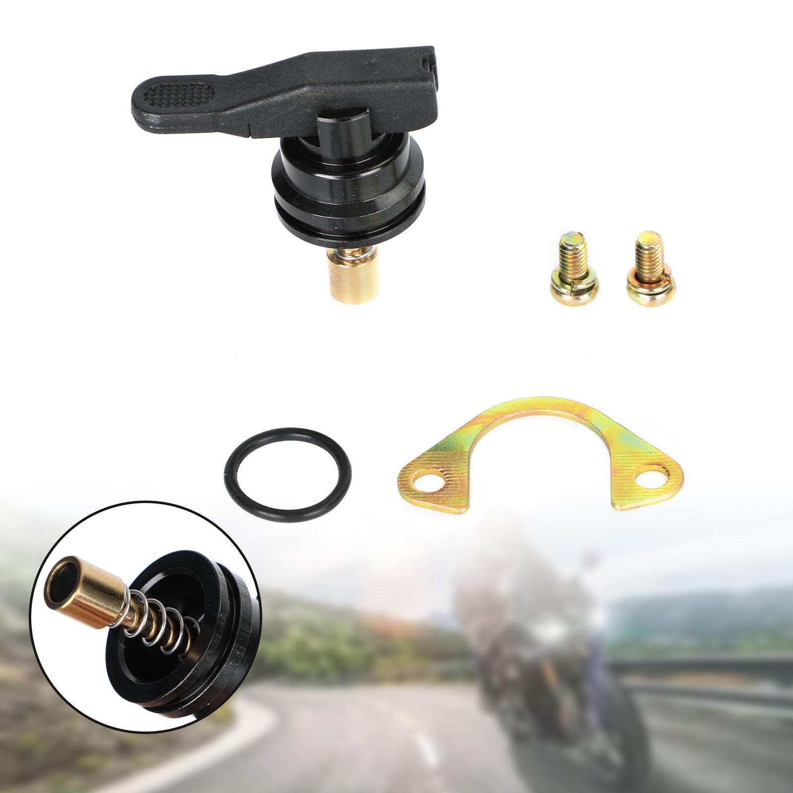 Förgasare manuell choke -knappstartventilkolv för phvA phvb phbn 53015 generisk