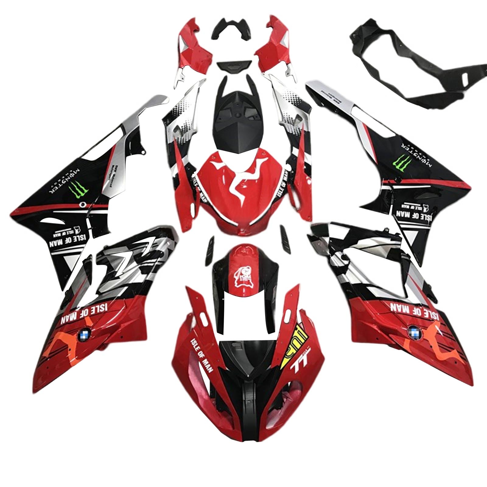 2017-2018 BMW S1000RR Kit de carénage Kit de carrosserie en plastique