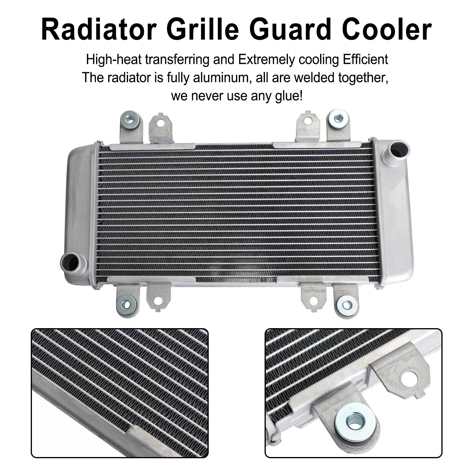 Radiator Guard kjøligere kjøling for Kawasaki Ninja 300 EX300 EX 300 2013-2017 Generisk
