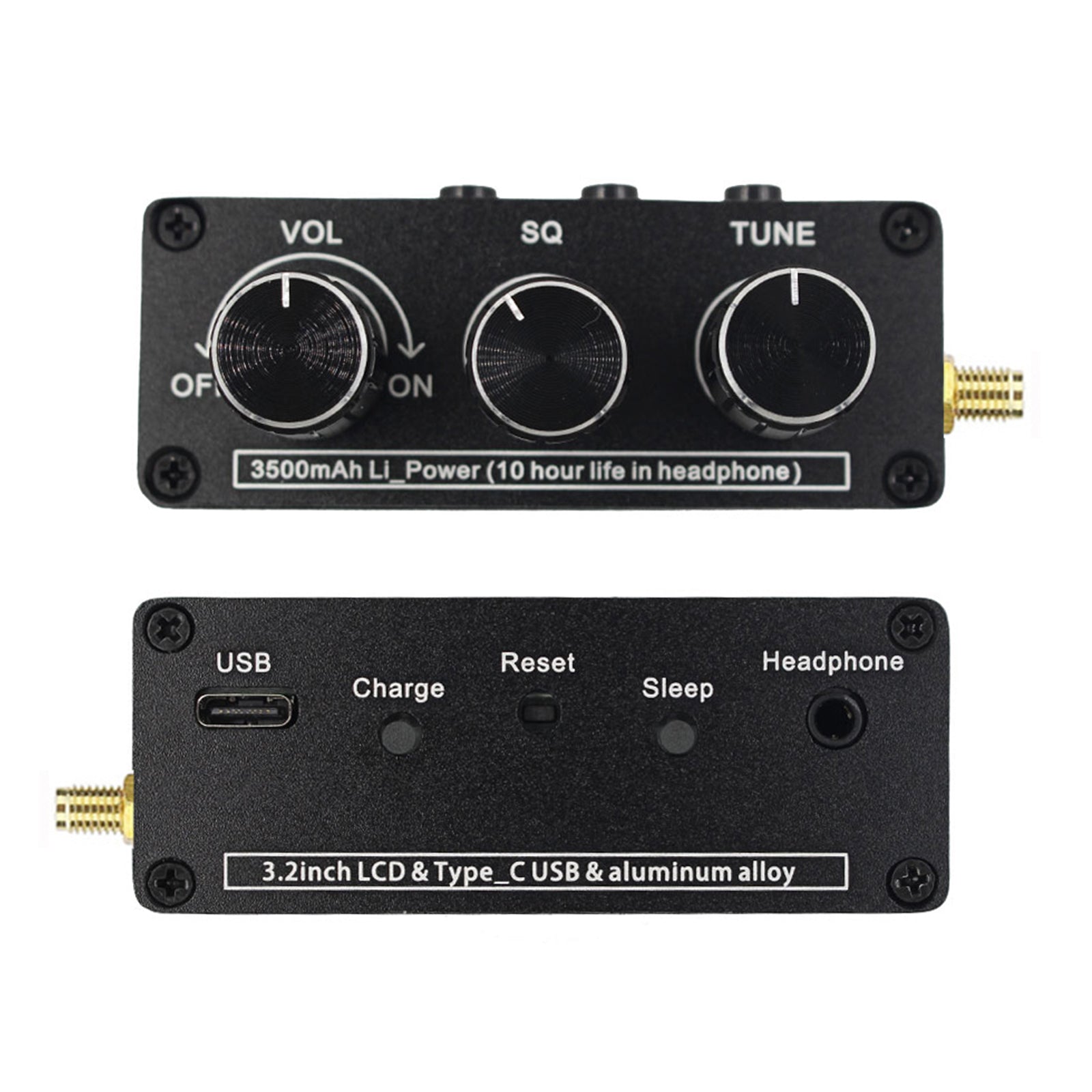 3.2" Radio numérique DSP hautes performances EF6686 avec écran LCD 144-27 000 kHz SW/MW/LW