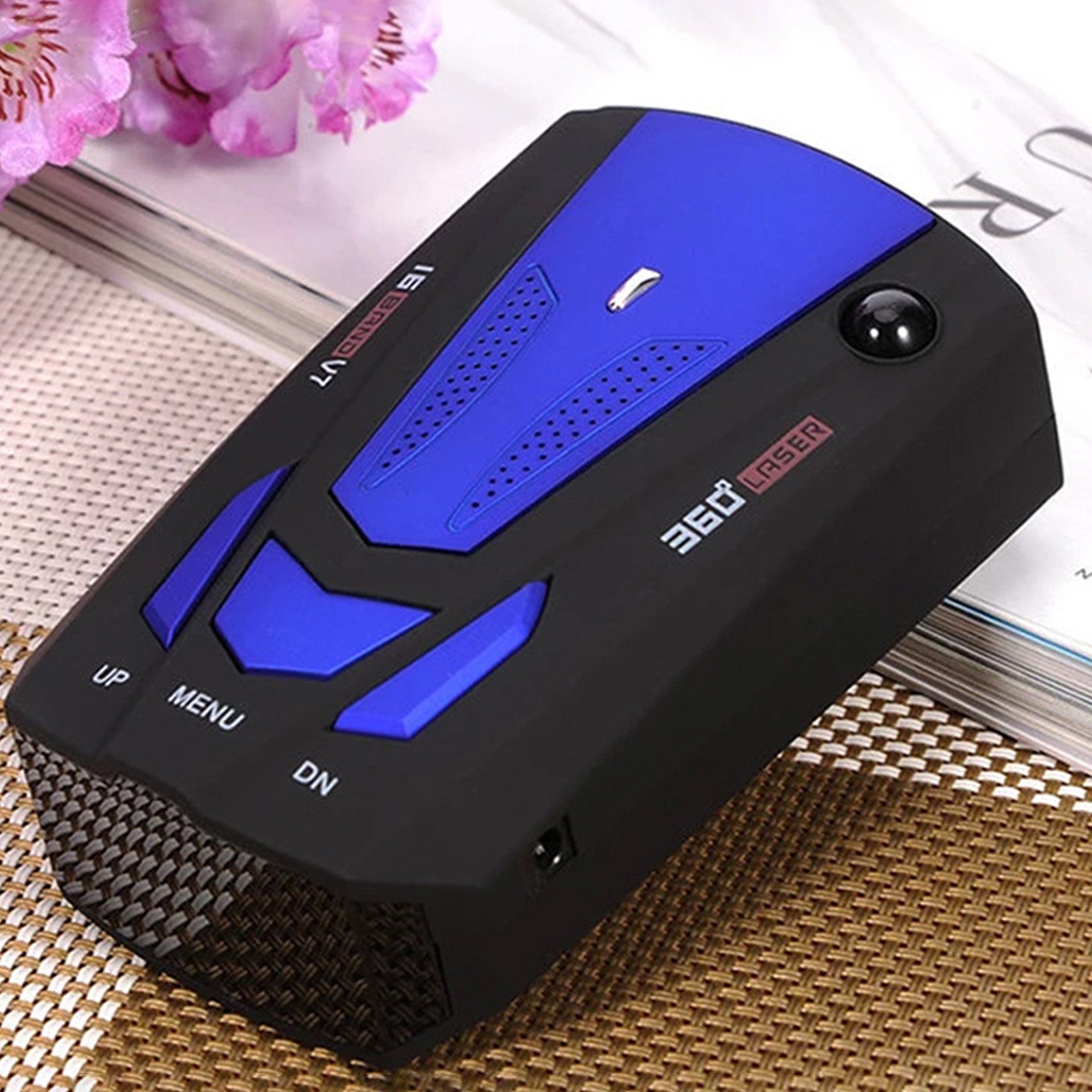 Velocímetro de Radar móvil para perro electrónico V7, interruptor chino, inglés, ruso y tailandés