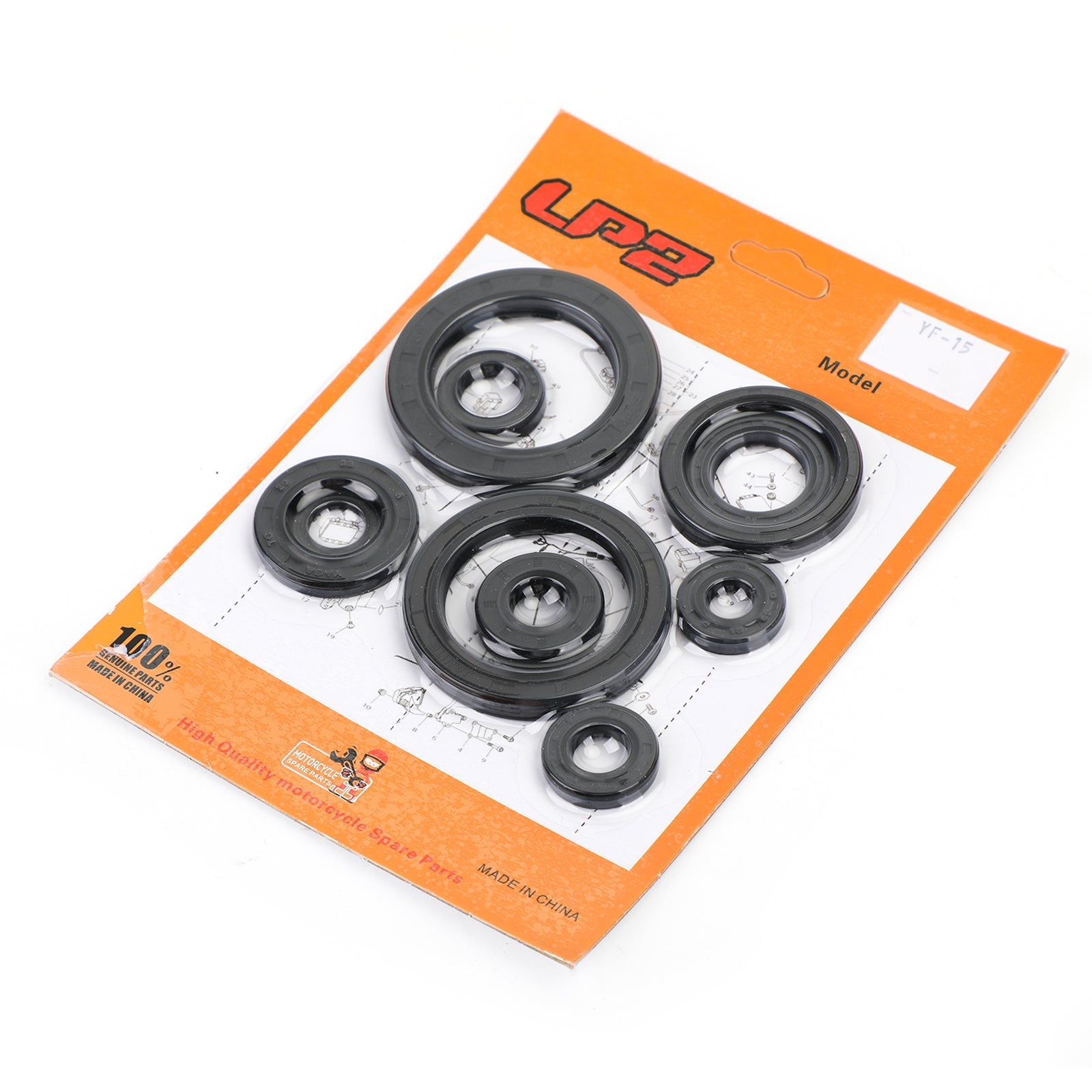 10st-motoroljetätningssats för Honda CRF450R CRF 450 2002-2006 2005 2004 2003 Generic