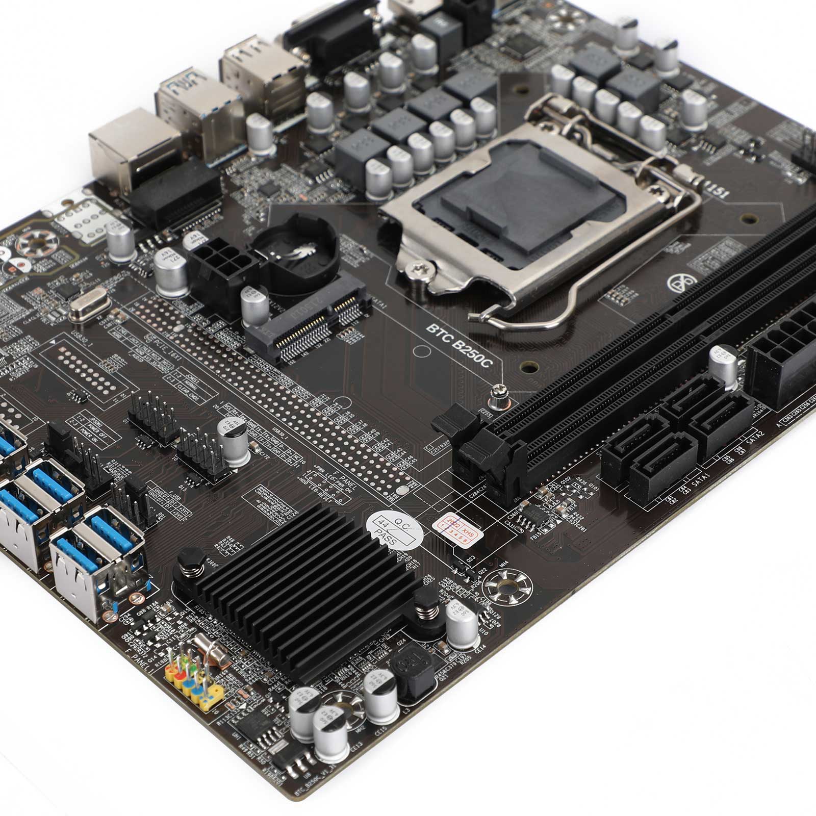 Placa base de minería de PC B250C BTC 12P PCI Express DDR4 compatible con LGA1151 Gen6/7