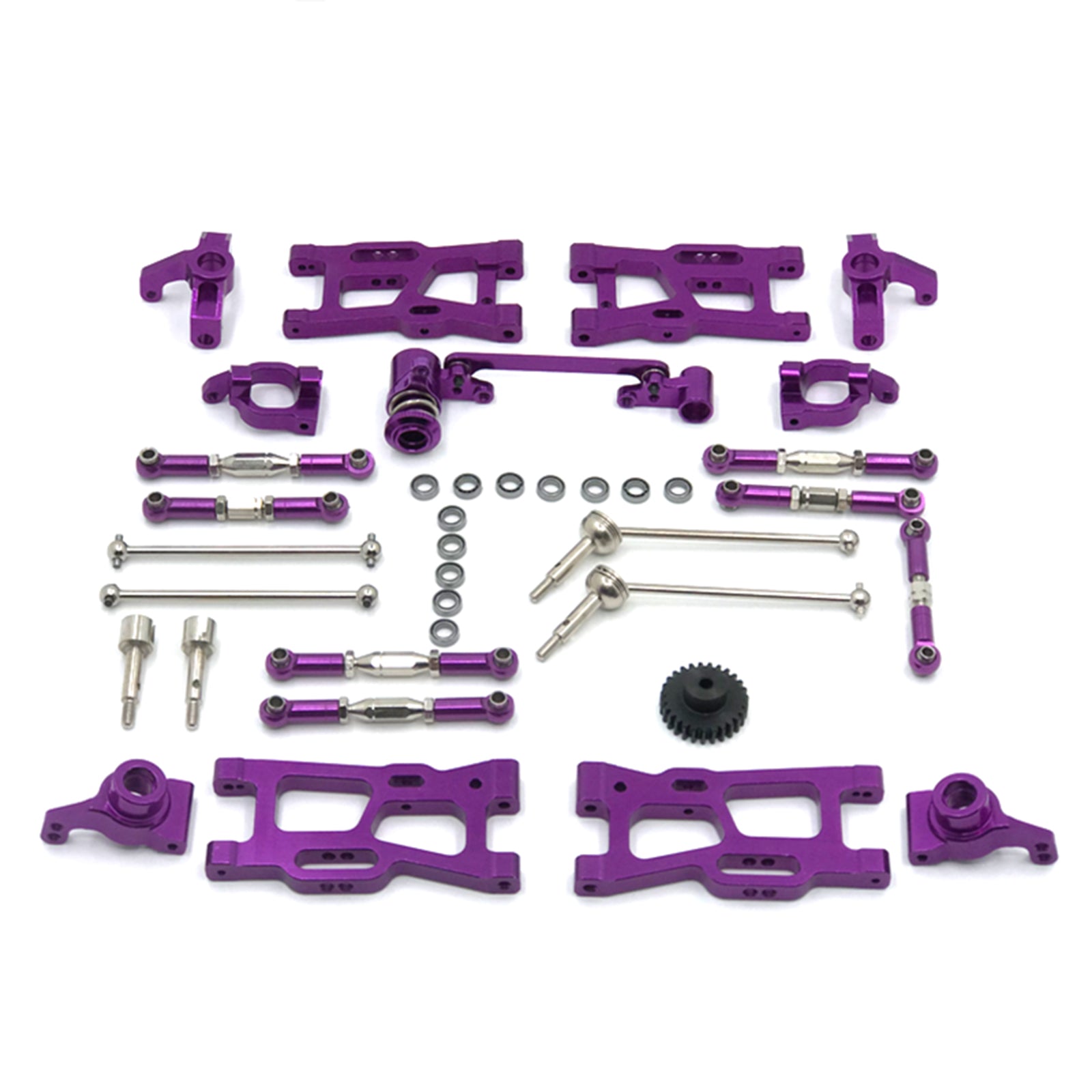 12stuppgraderingar RC Parts Kit för WLTOYS 144001 144002 124016 124017 124018 124019