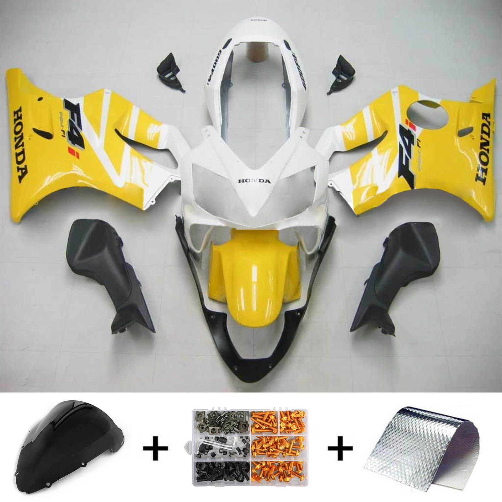 2004-2007 Honda CBR600 F4i Amotopart vstrekovanie Kit Sit Bodywork Plast ABS #110