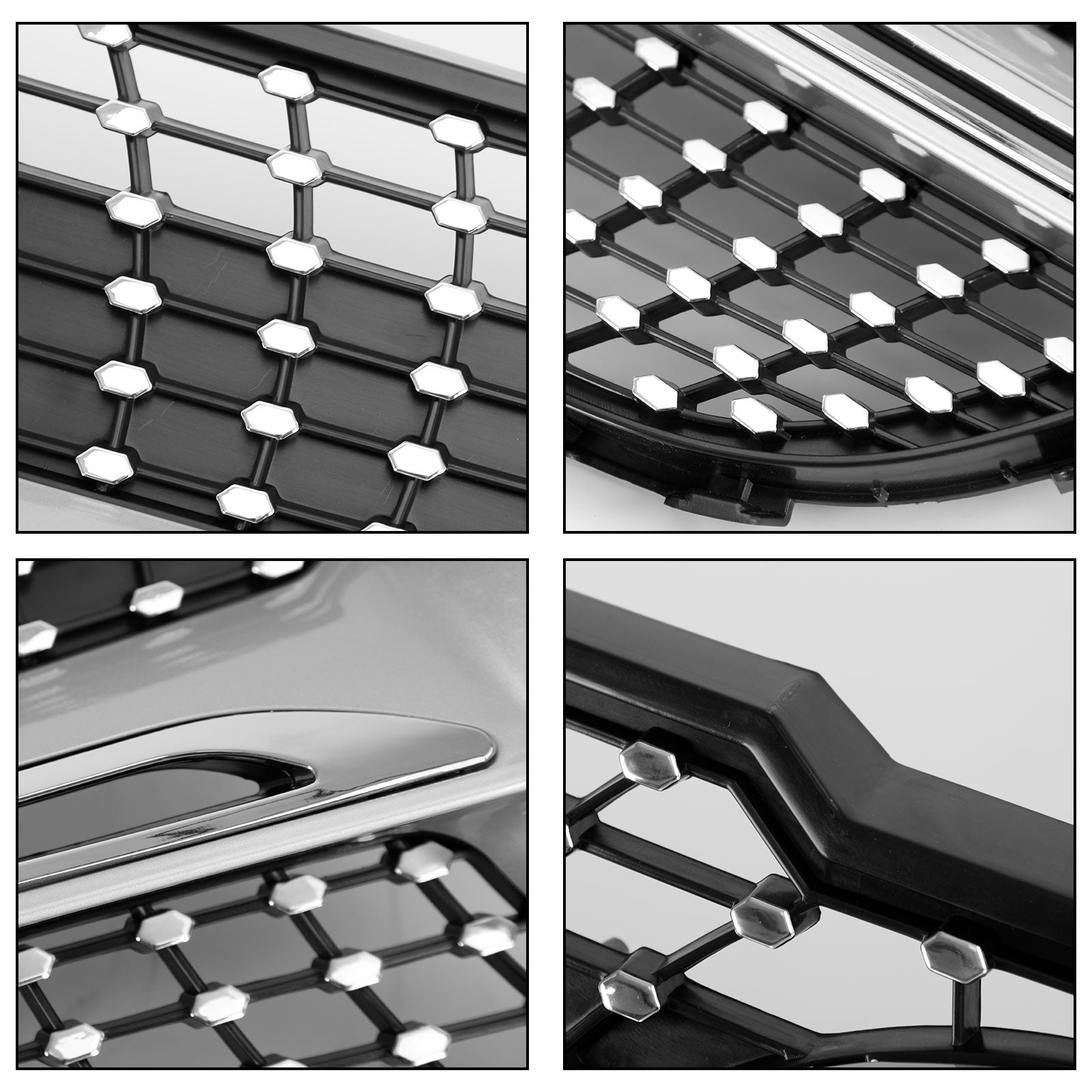 2013-2015 Mercedes Benz X204 GLK-Klasse Voorbumpergrille Grill Diamond