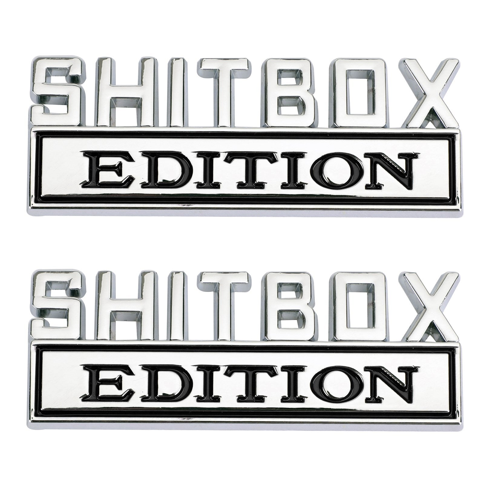 2PC SHORBOX Edition EMBLEM OBLASTNÉ ODDEKY Nálepky pre nákladné auto Ford Chevy #B generic