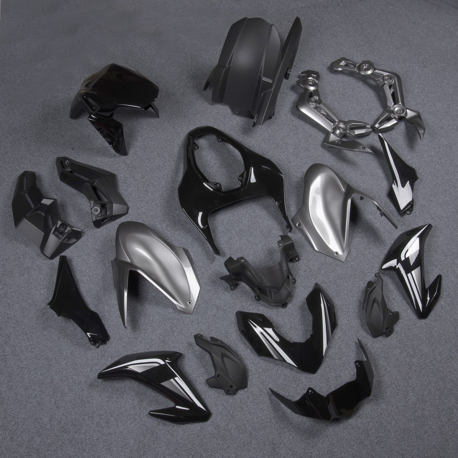 2017-2019 Kawasaki Z900 sølv svart injeksjon plast karosseri generisk
