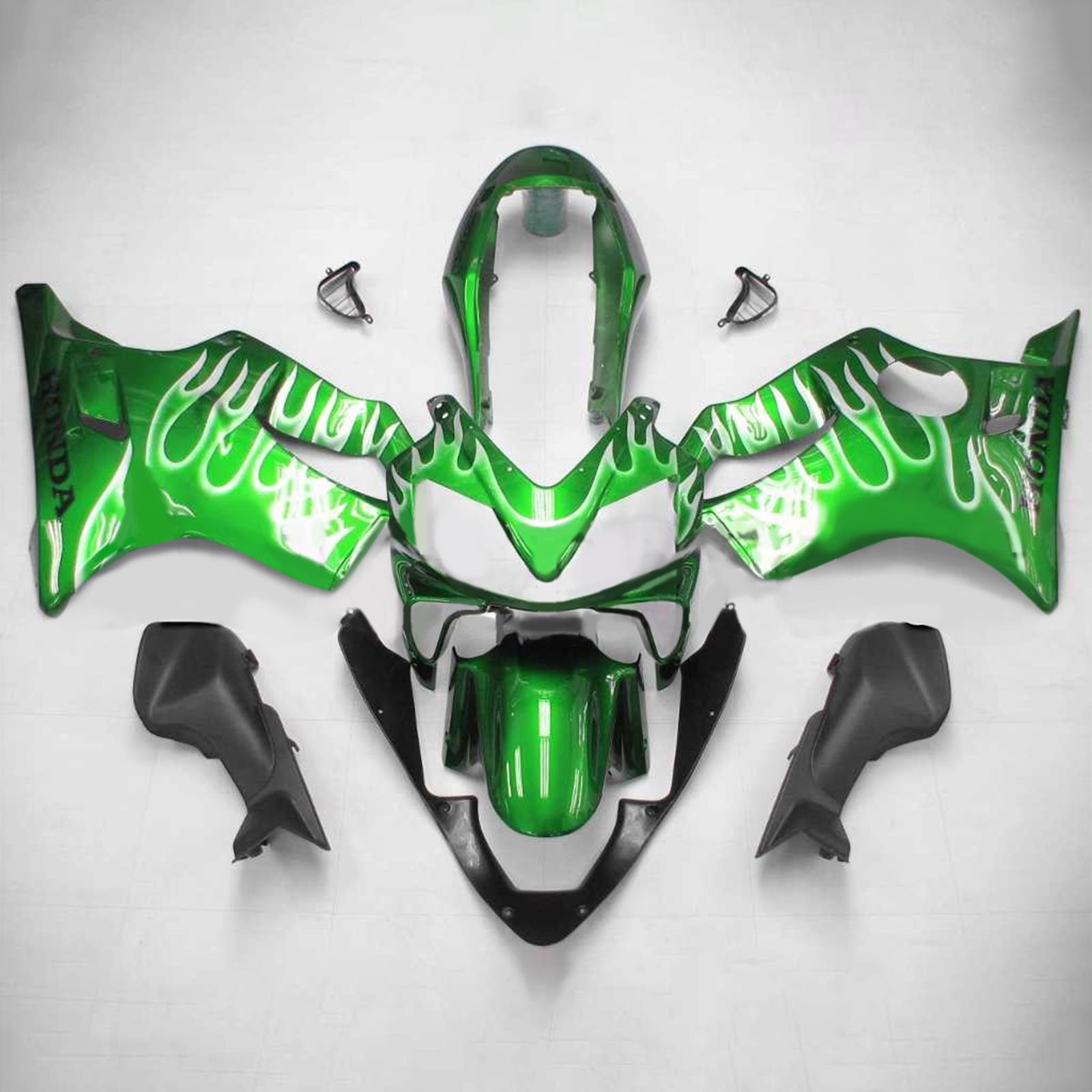 2004-2007 Honda CBR600 F4i Amotopart Kit de carénage d'injection carrosserie plastique ABS #115