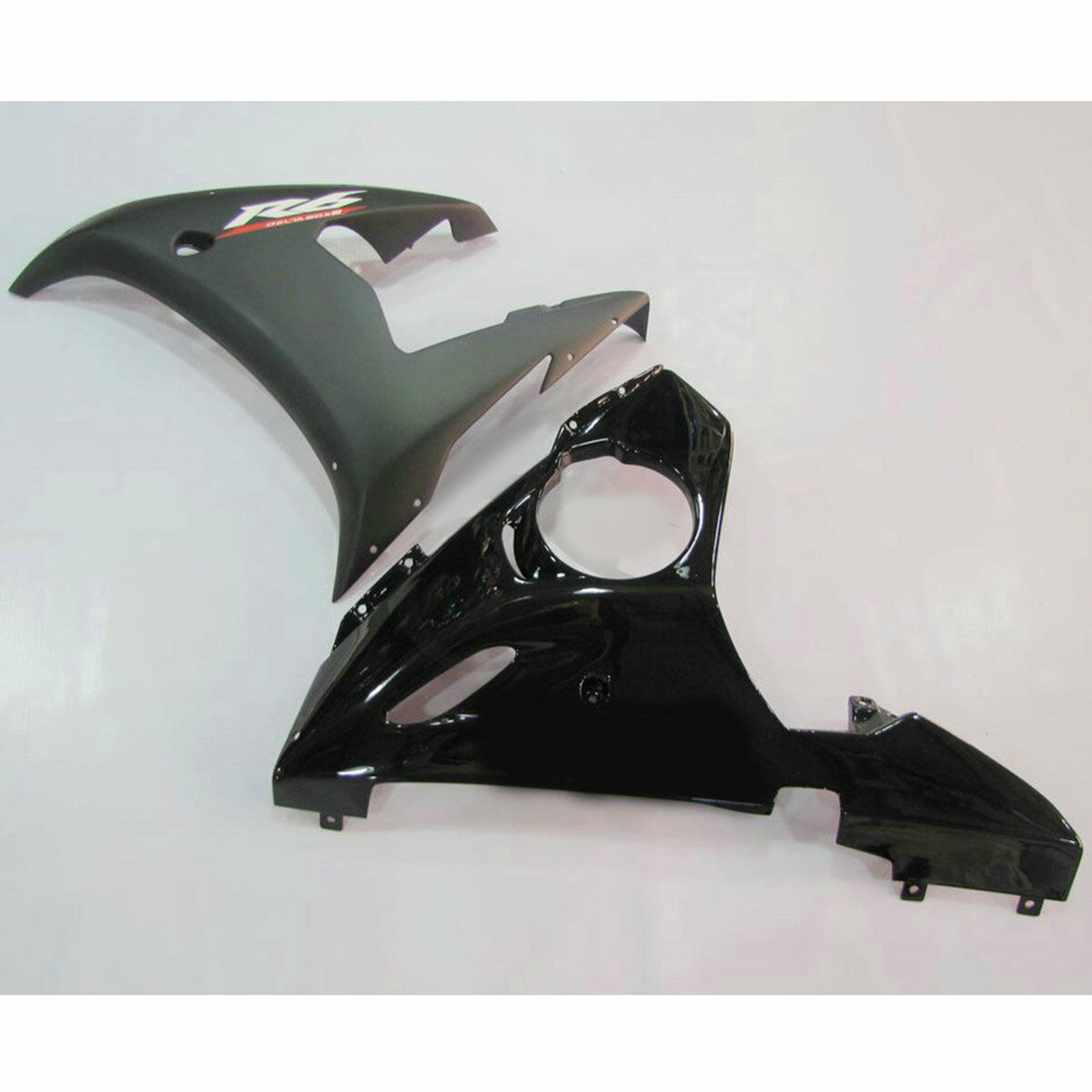 2005 Yamaha YZF-R6 YZF R6 Svart ABS Injection Fairing Bodywork Kit #24