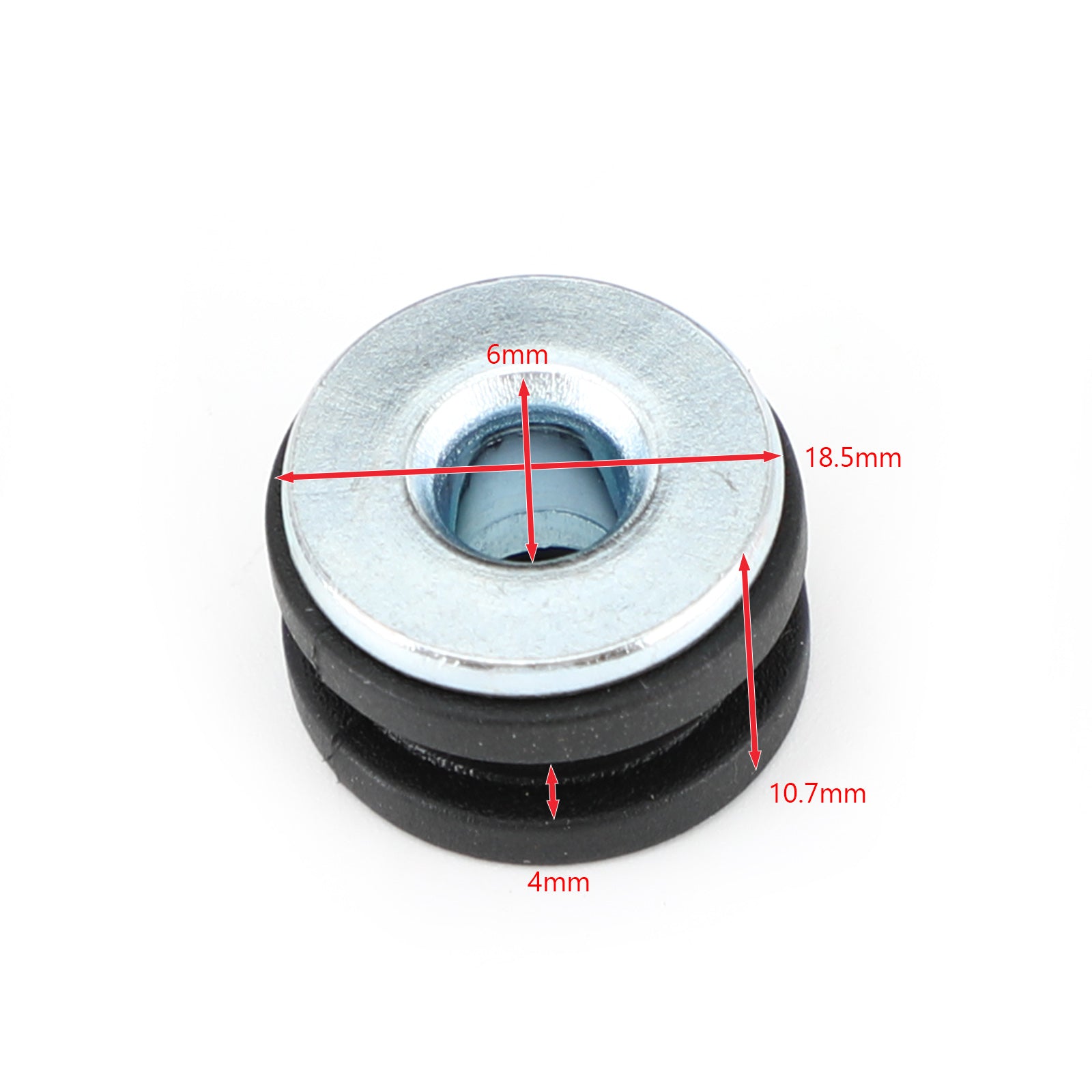 NIEUWE 10 stuks M6 motorfiets zijpaneel rubbers/doorvoertules boutset geschikt voor Honda