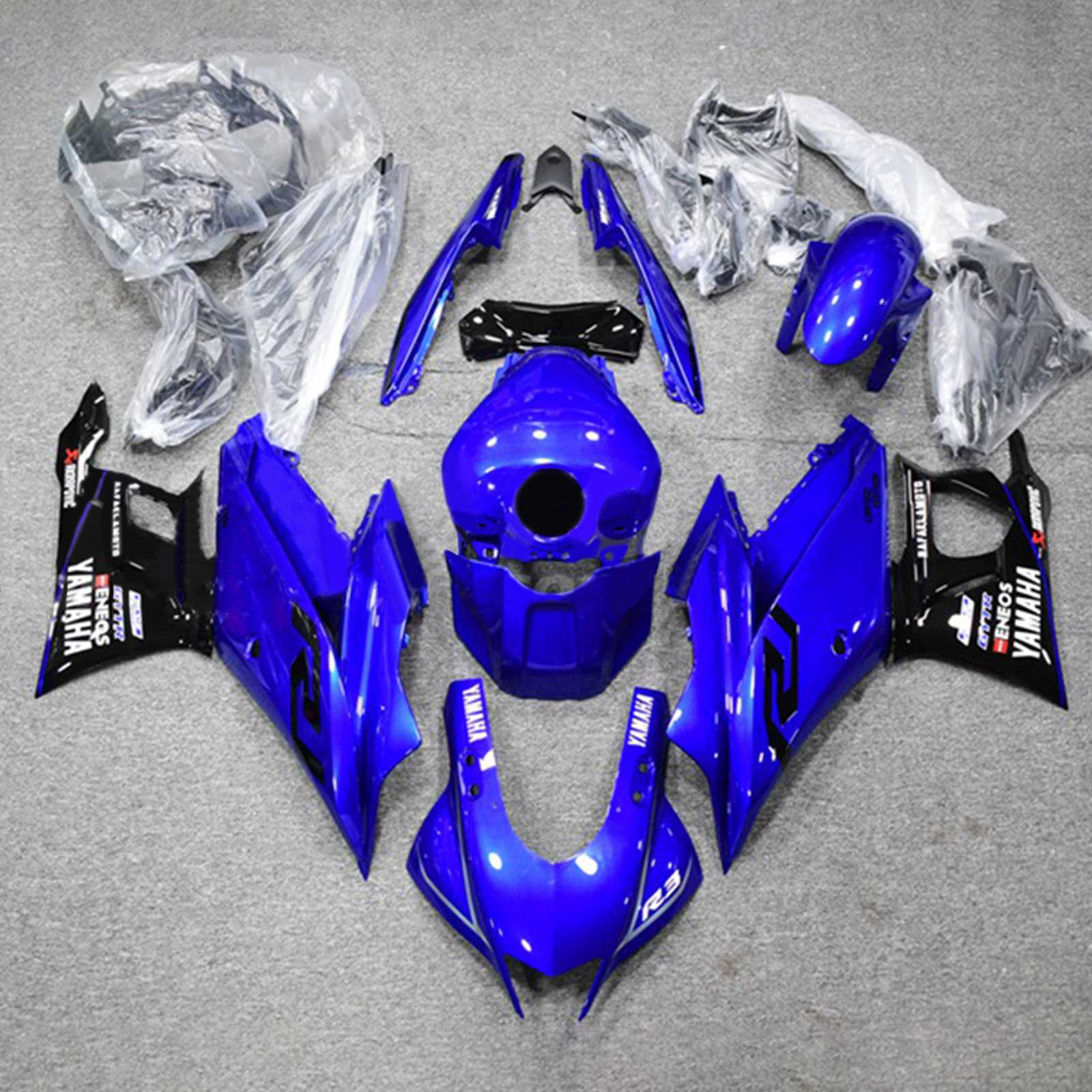 2022-2023 YAMAHA YZF-R3 R25 Kit de carénage injection de carrosserie en plastique ABS # 124