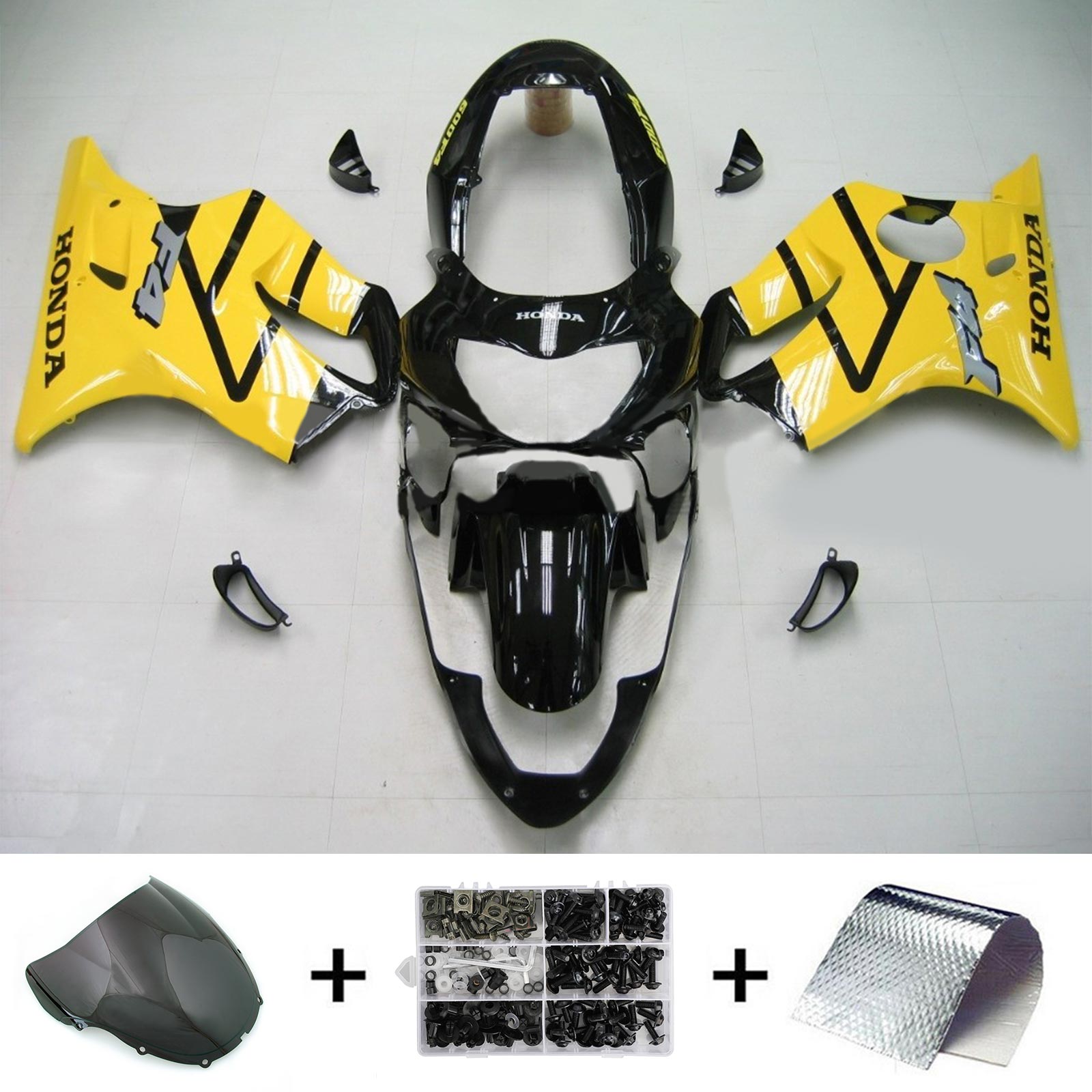 1999-2000 Honda CBR600F4 Amotopart vstrekovacia kapotážová súprava karoséria Plast ABS #123