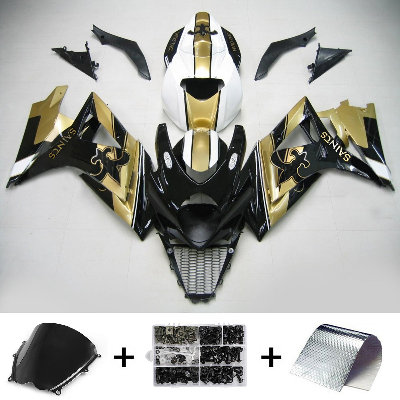 2007-2008 SUZUKI GSXR1000 K7 AMOTOPART INJEKTION FAIRING KIT BOODYWORK ABS #114