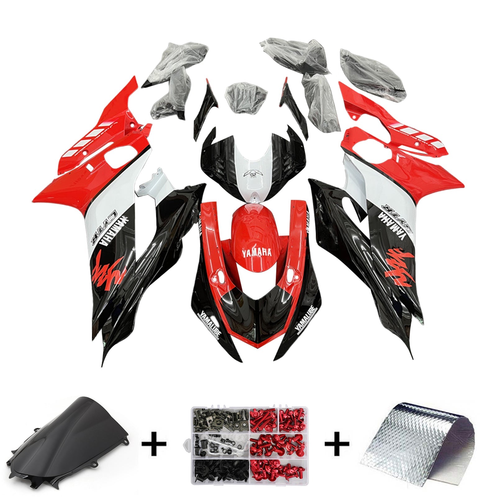 Kit de carénage Yamaha YZF-R6 2017-2022, carrosserie en plastique ABS
