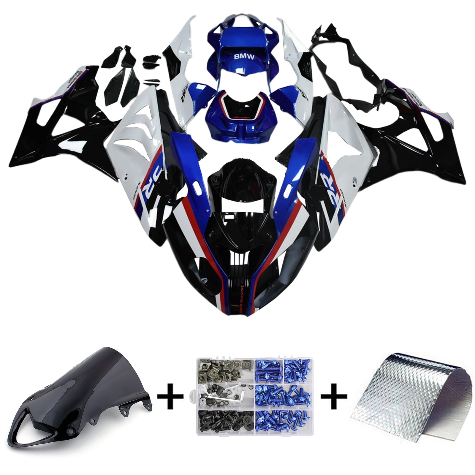 2009-2014 BMW S1000RR Kit de carénage carrosserie plastique ABS