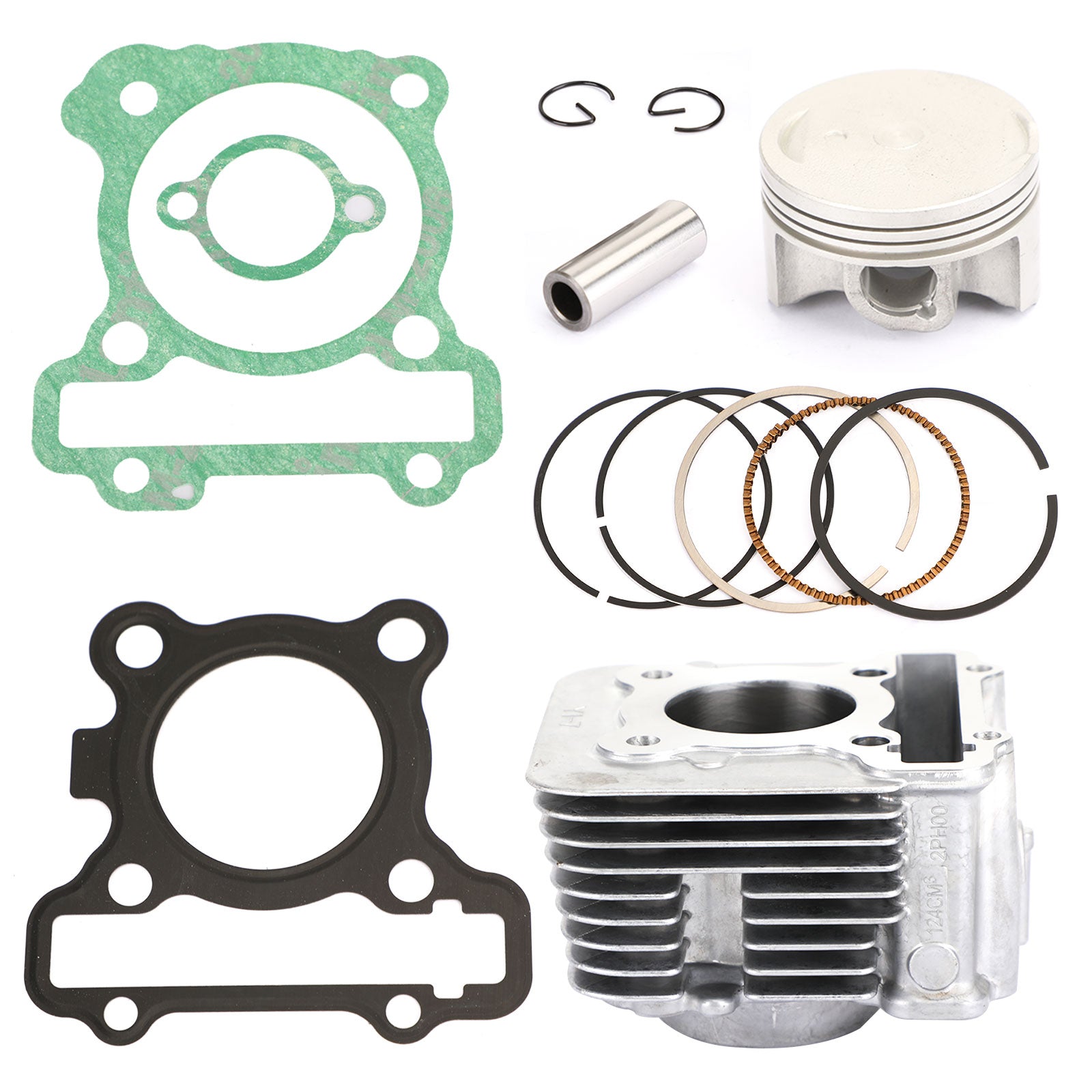 2017-2020 Yamaha LTS 125 C Delight Cilinderkan Zuigerpakkingset 52,4 mm Generiek