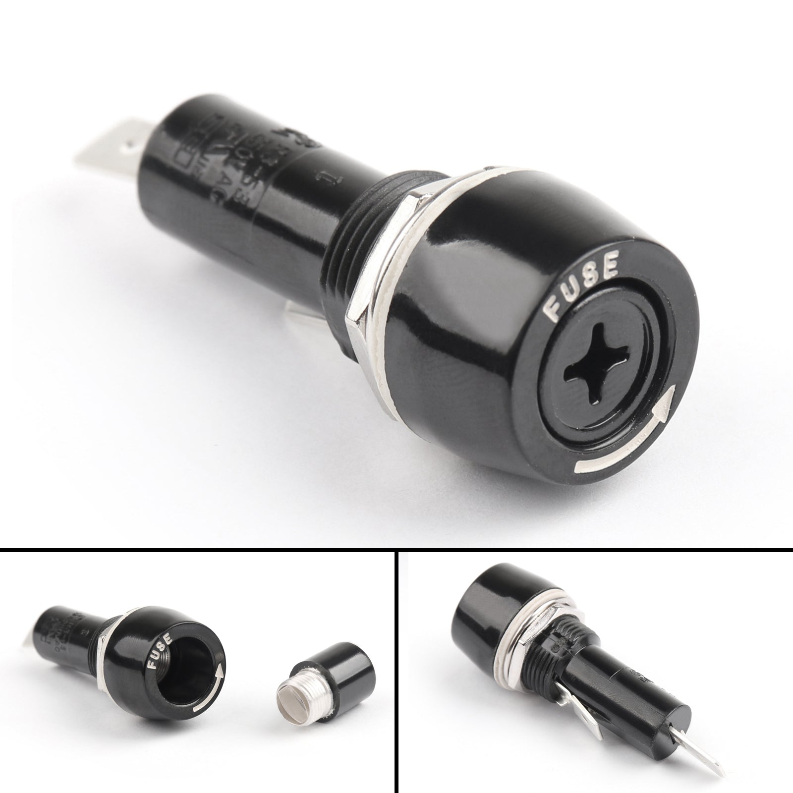 1PCS Sci R3-53AA Panneau de montage Porte-fusibles pour les fusibles en verre 6x30 mm 15A 250V