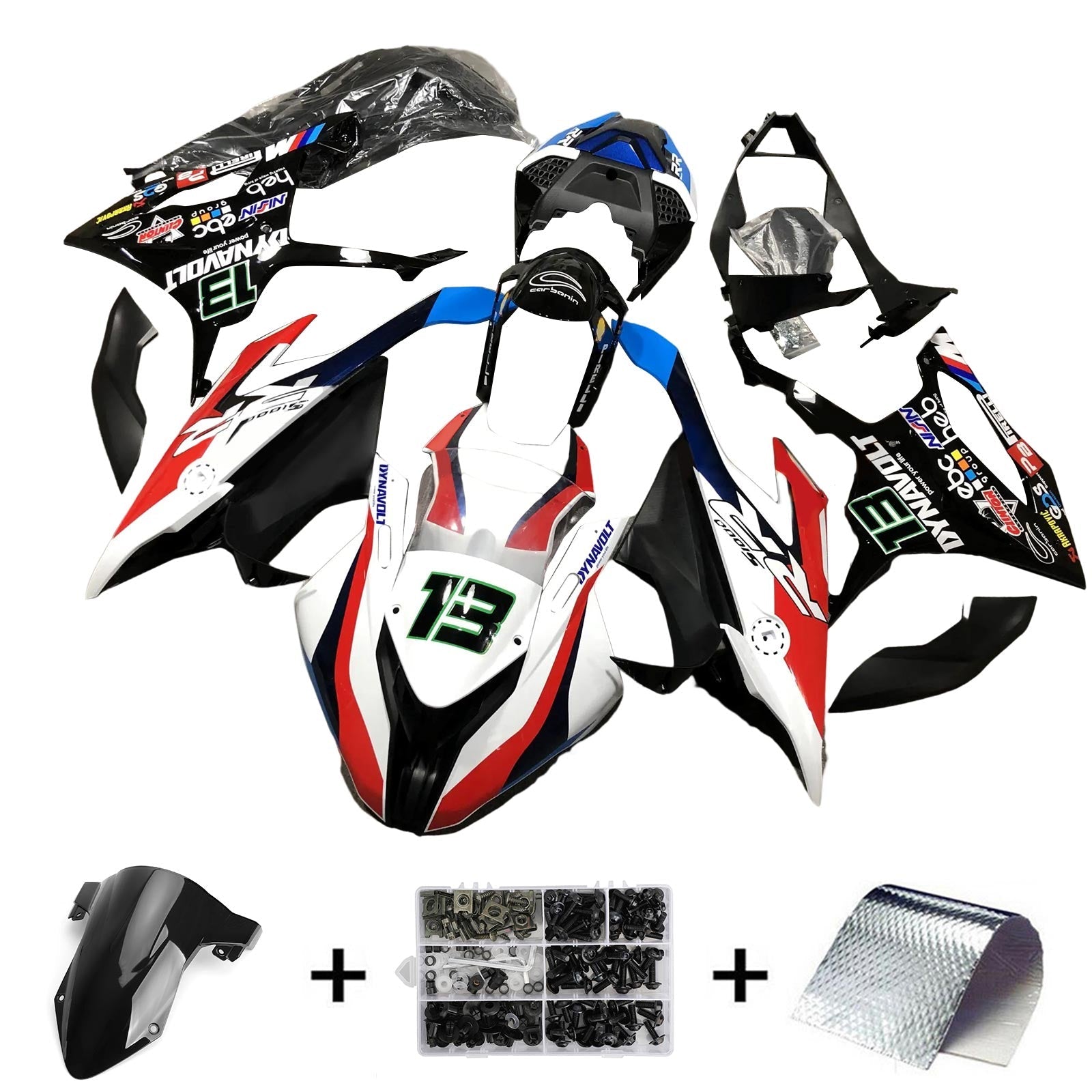 2019-2022 BMW M1000RR S1000RR Kit de carénage carrosserie plastique ABS