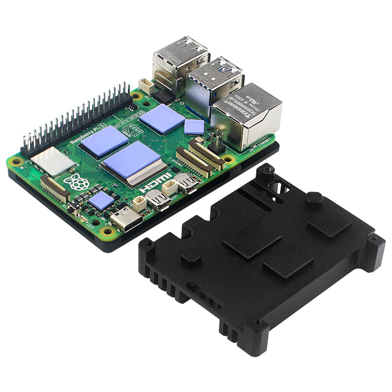 Metal Casing Raspberry Pi5 Resfriamento passivo Alumínio Casting Opcional Refrigere