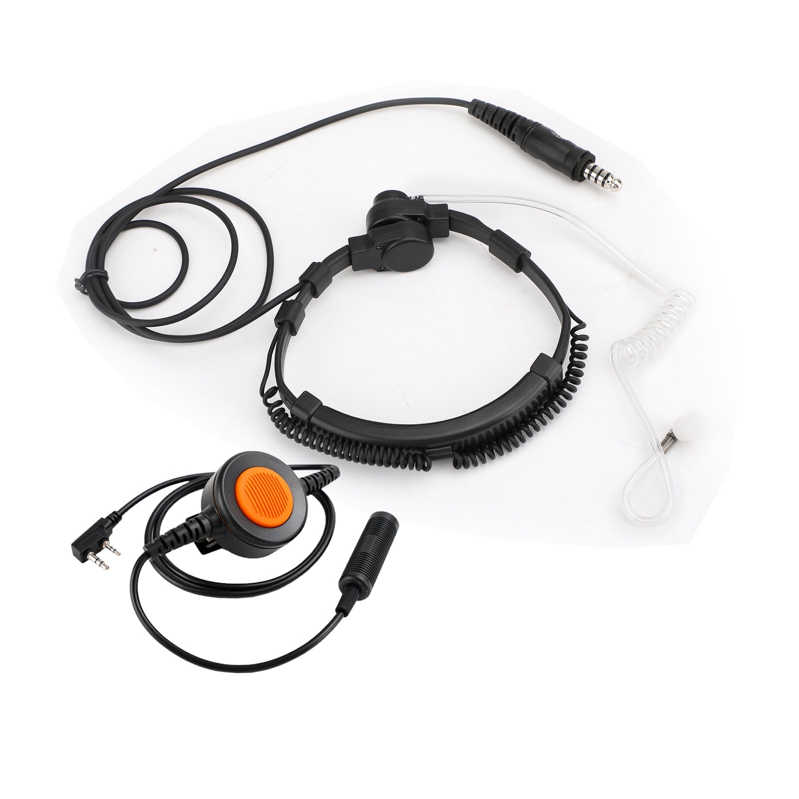 7.1mm Big Plug Tactical Throat Headset 6-stift U94 PTT för TH-D7 TH-F6 TH-K2 TH-21