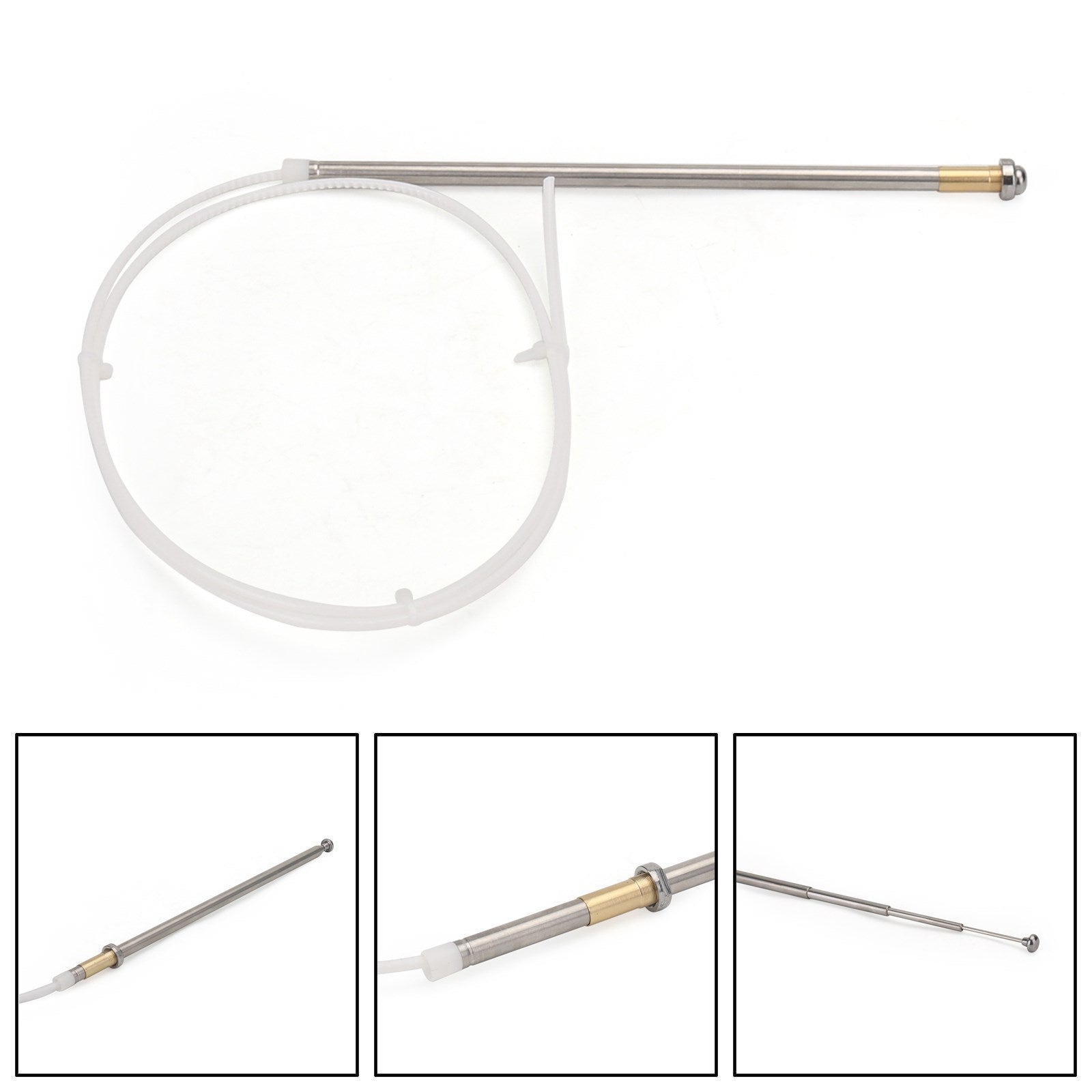 OEM-ersättning för kraftantennmast för Mercedes-Benz W124 W126 W201 C107 R107 Generisk