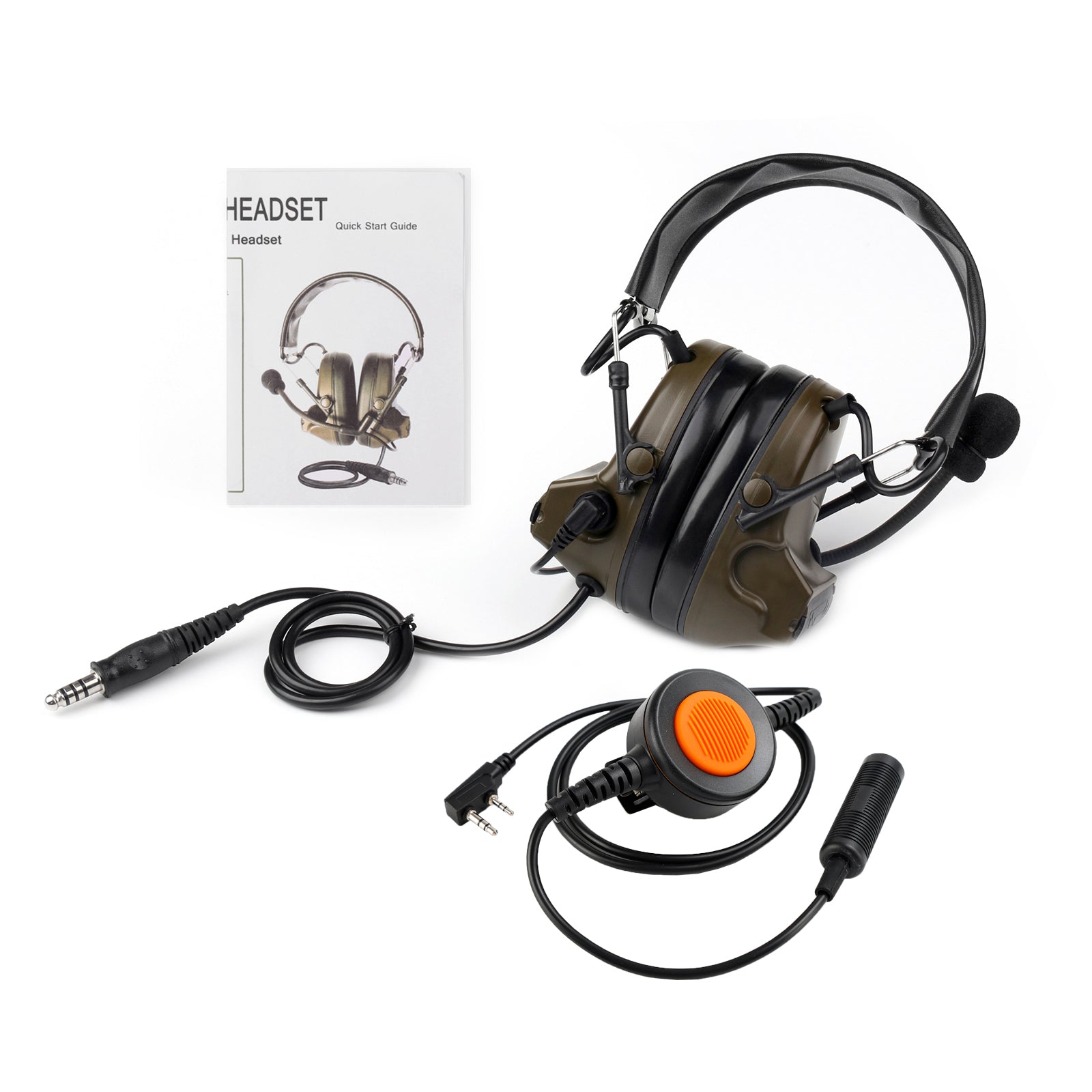 Z Tactical H50 Headset 6 brod U94 PTT pour Kenwood Th-D7 Th-F6 Th-K2 Th-21 Th-28