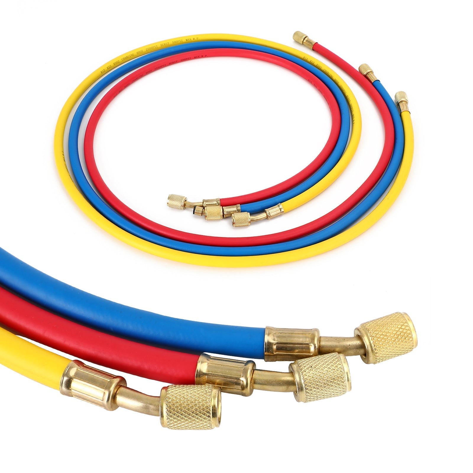 1/4" SAE 60" 5' Hadice na nabíjanie klimatizácie, rúrka na chladivo R134A, klimatizácia