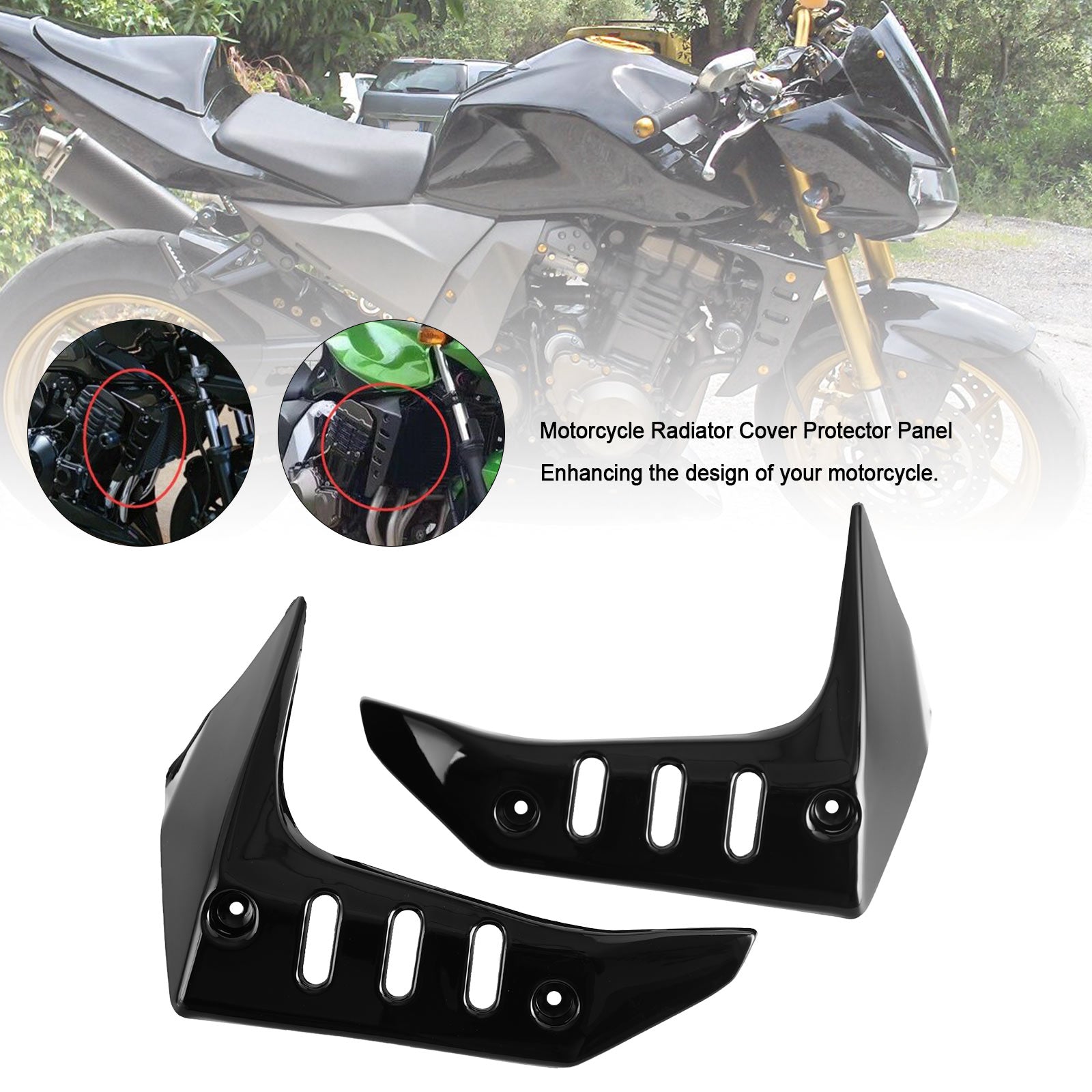 Panel chrániča krytu motocyklového chladiča pre kawasaki Z750 2004-2007 generický
