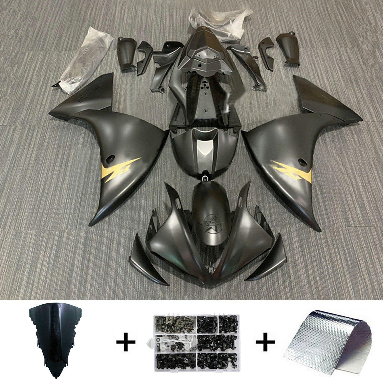 2009-2011 Yamaha YZF 1000 R1 Kit de carenado de inyección Carrocería Plástico ABS # 176