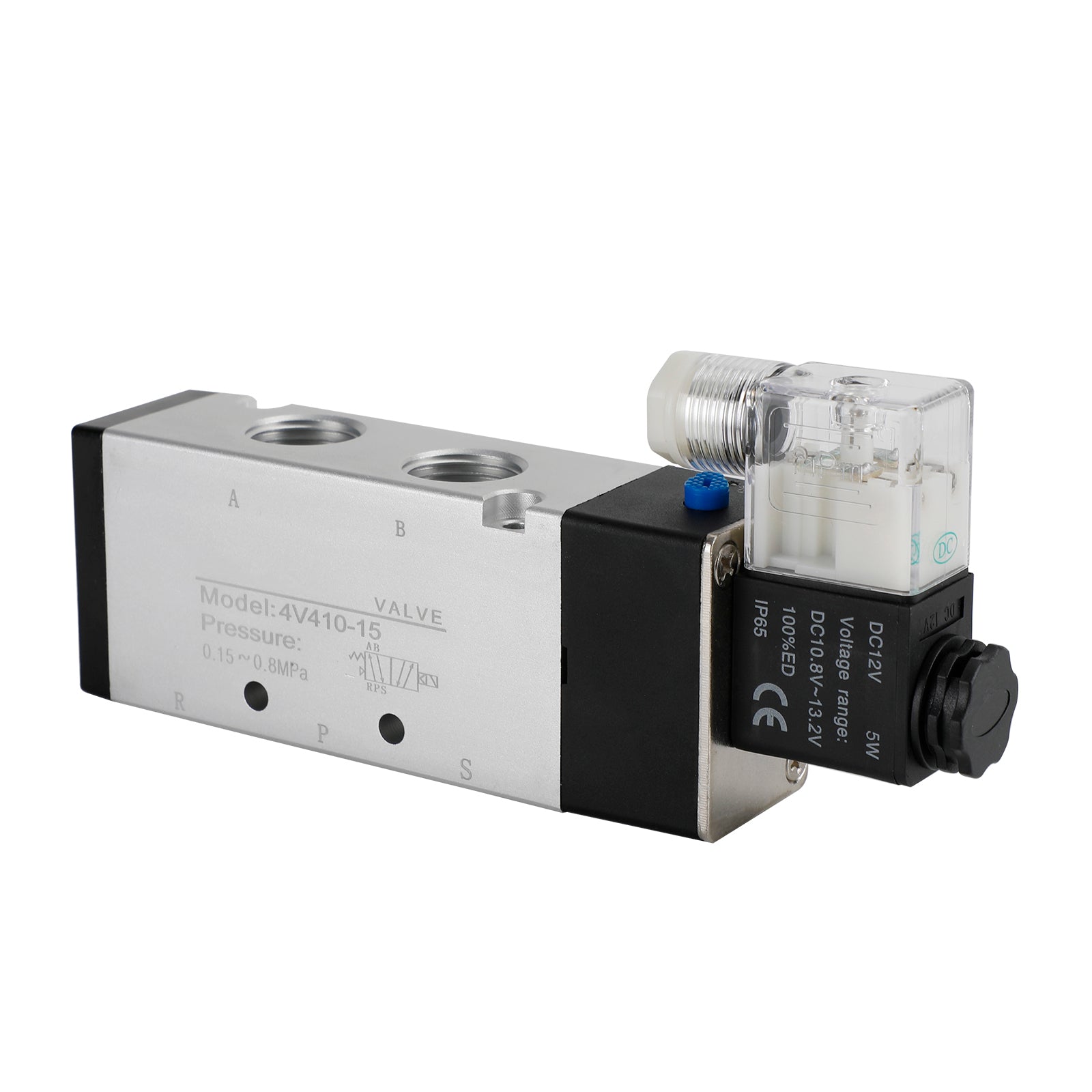 Pneumatische elektrische solenoïde luchtklep 4V310-10 DC 12V 2 posities 5-weg PT 1/2"