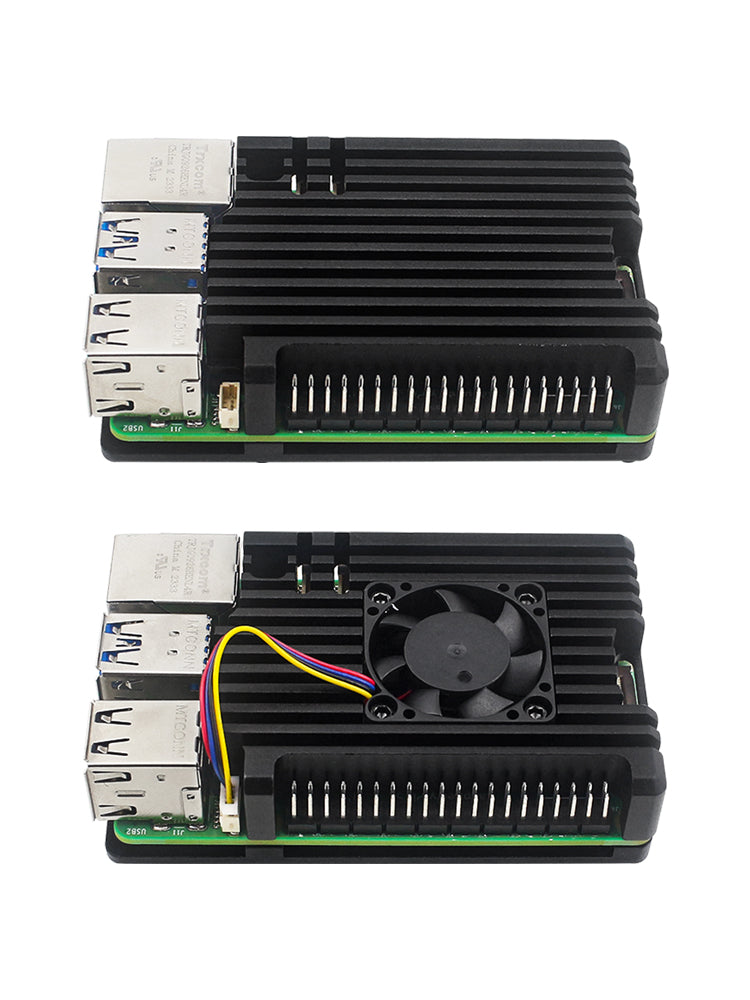 Metal Casing Raspberry Pi5 Resfriamento passivo Alumínio Casting Opcional Refrigere