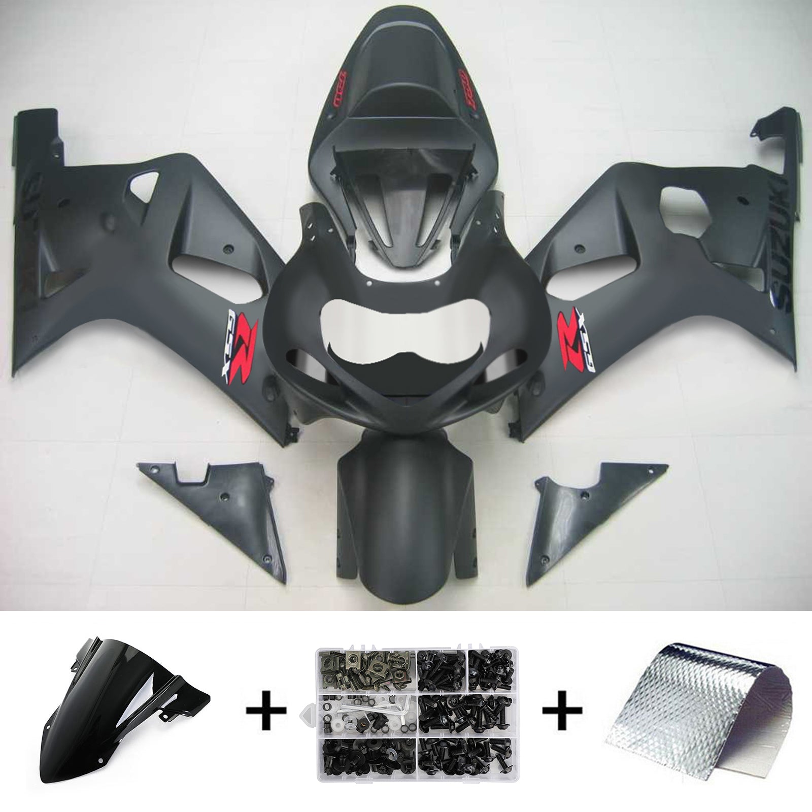 2001-2003 Suzuki GSXR750 K1 Amotopart Injection Fairing Kit Bodywork Plastic ABS #130