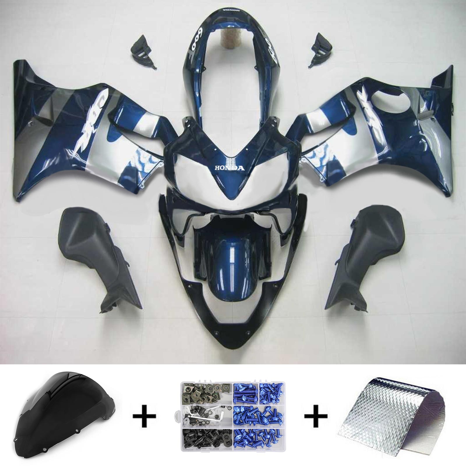 2004-2007 Honda CBR600 F4i Amotopart vstrekovacia kapotážová súprava karoséria Plast ABS #112