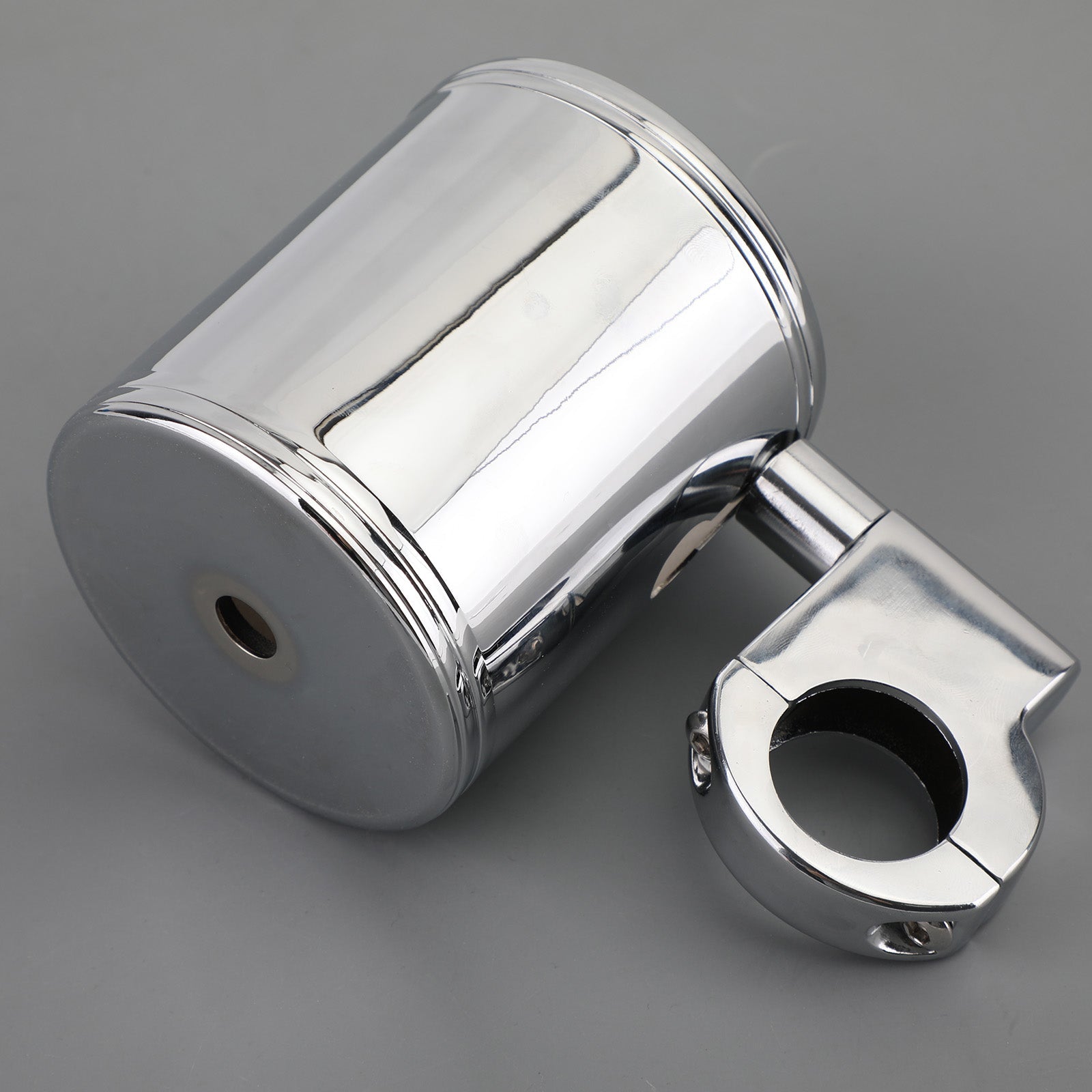 Krom mugghållare för motorcykel, ATV, passar för 7/8" 1" 1-1/4" Styre Universal Generisk