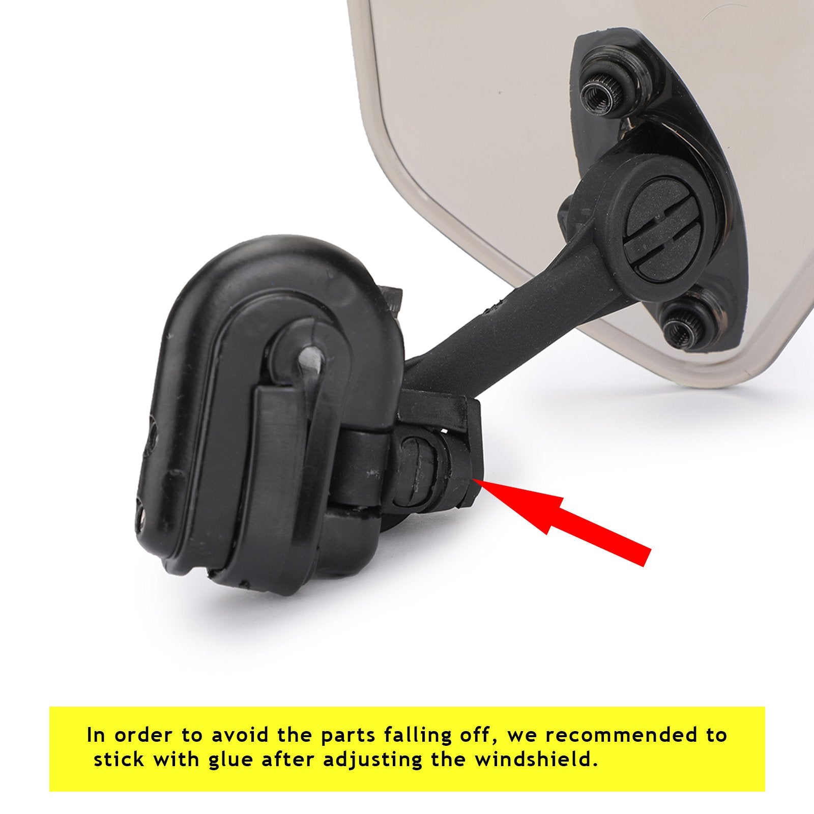 Clip ajustable para motocicleta, alerón de extensión de parabrisas, Deflector de viento genérico