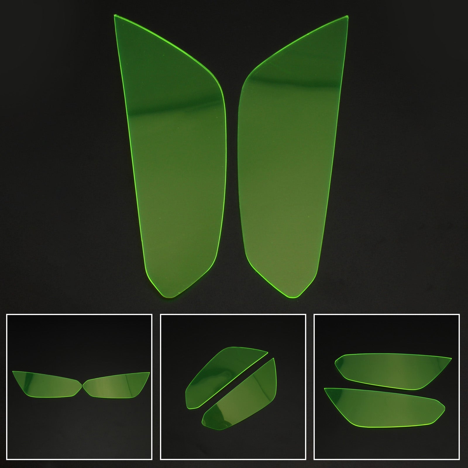 Protector de lente de faro delantero para Kawasaki Z1000 Z1000R 14-21, humo genérico