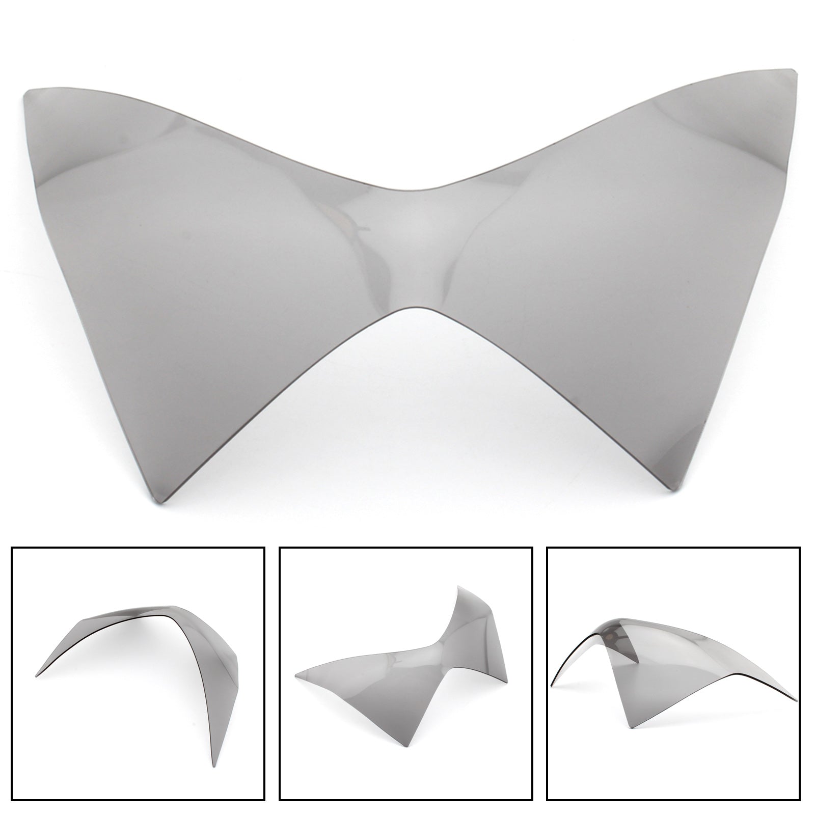 Protector de lente de faro delantero apto para Kawasaki Z250 Z300 Z800 13-16 humo genérico