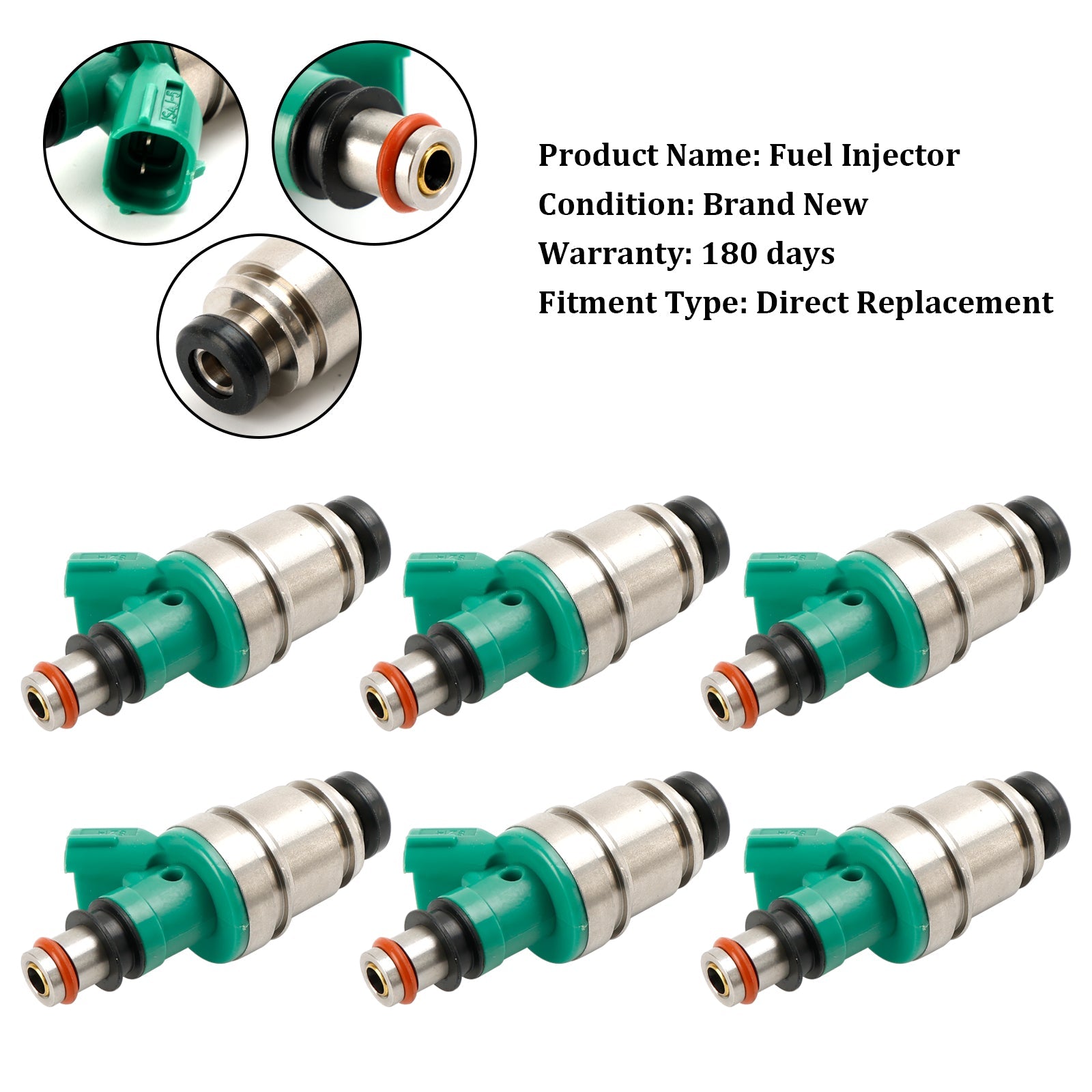 Injecteur de carburant 6 pièces, adapté à Suzuki Grand Vitara Tracker 2,5l JS4J-5