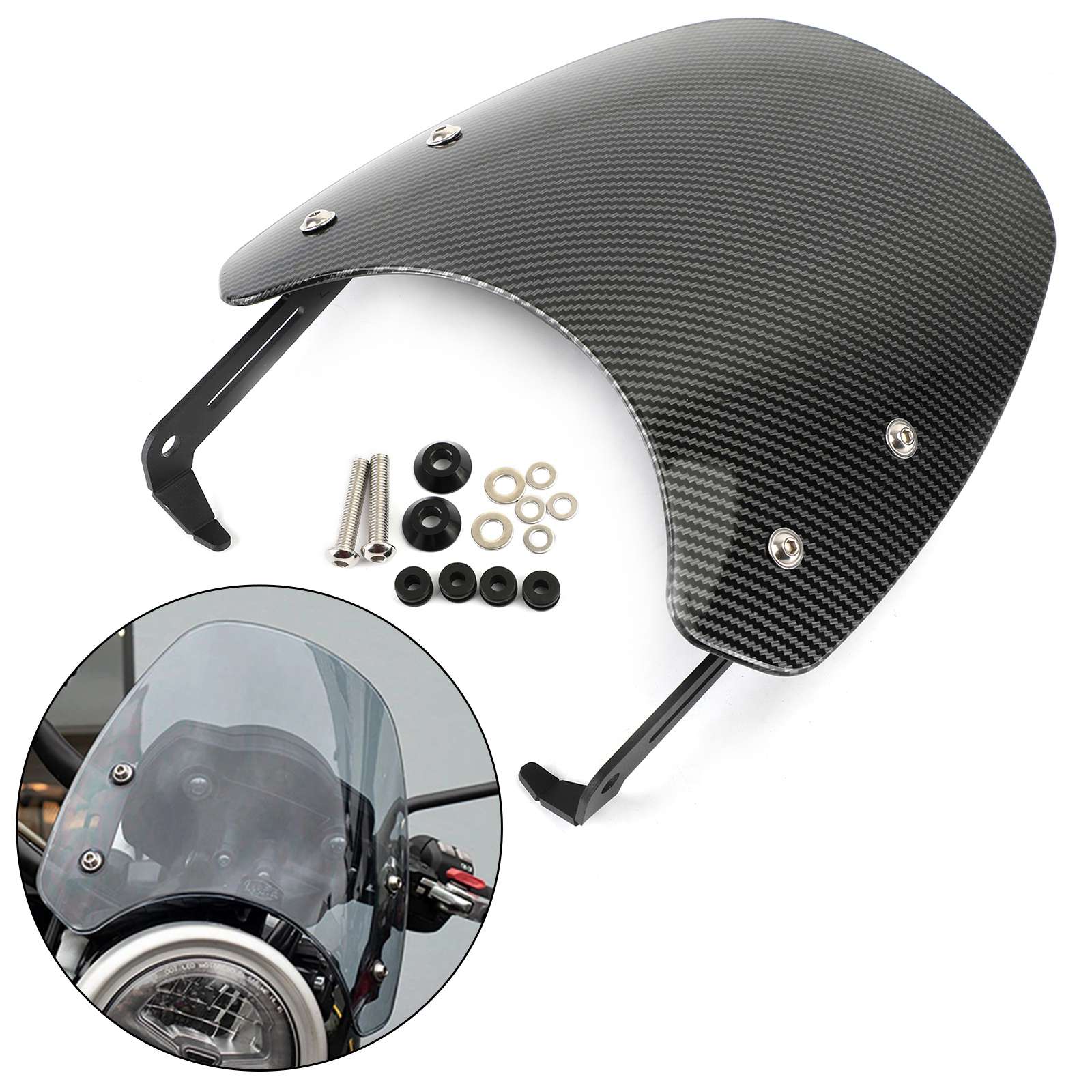 Motorcykel vindrutan för triumf scrambler 1200 2019-2021 generisk