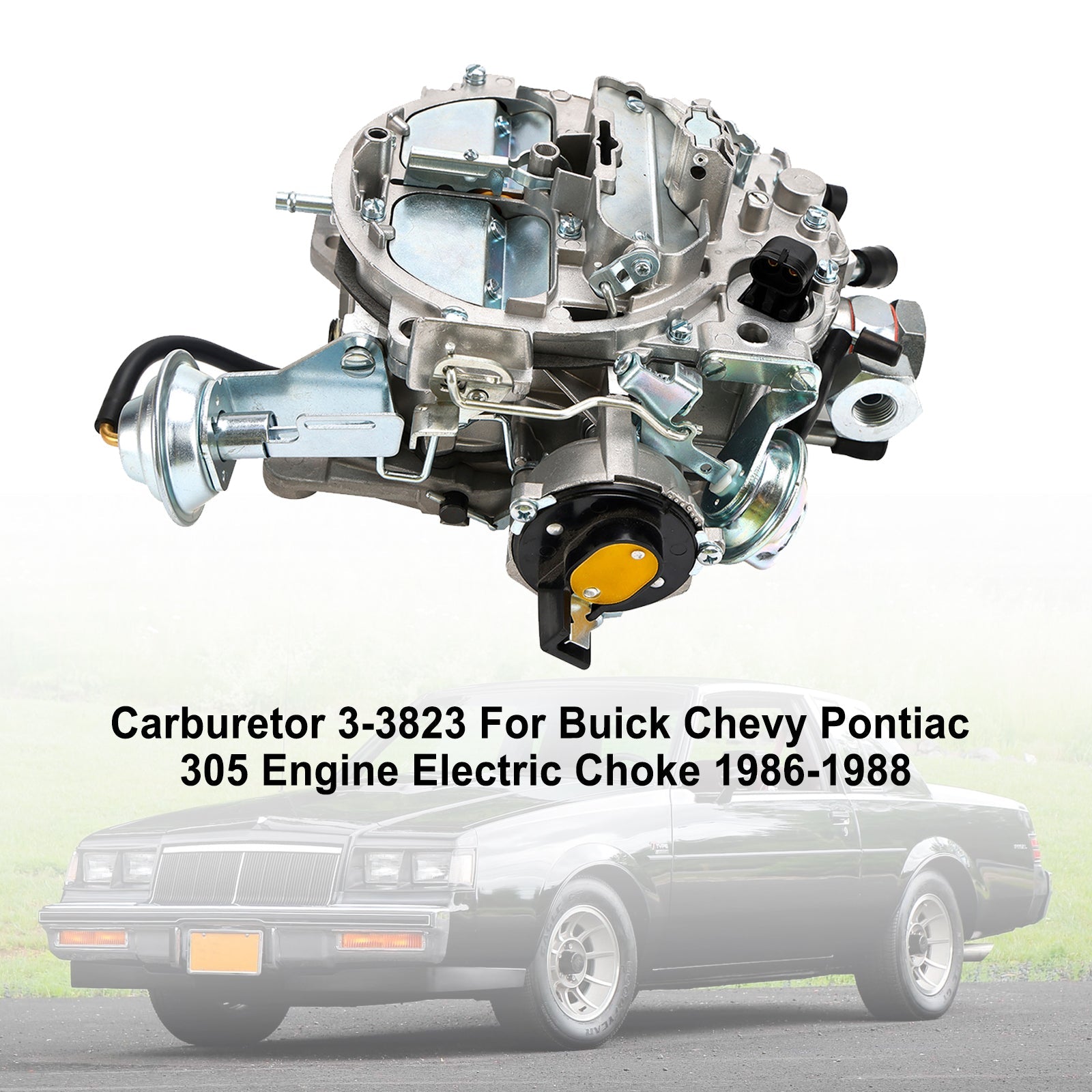 Carburador 3-3823 para Buick Chevrolet Pontiac 305 Motor Choke Electric 1986-1988