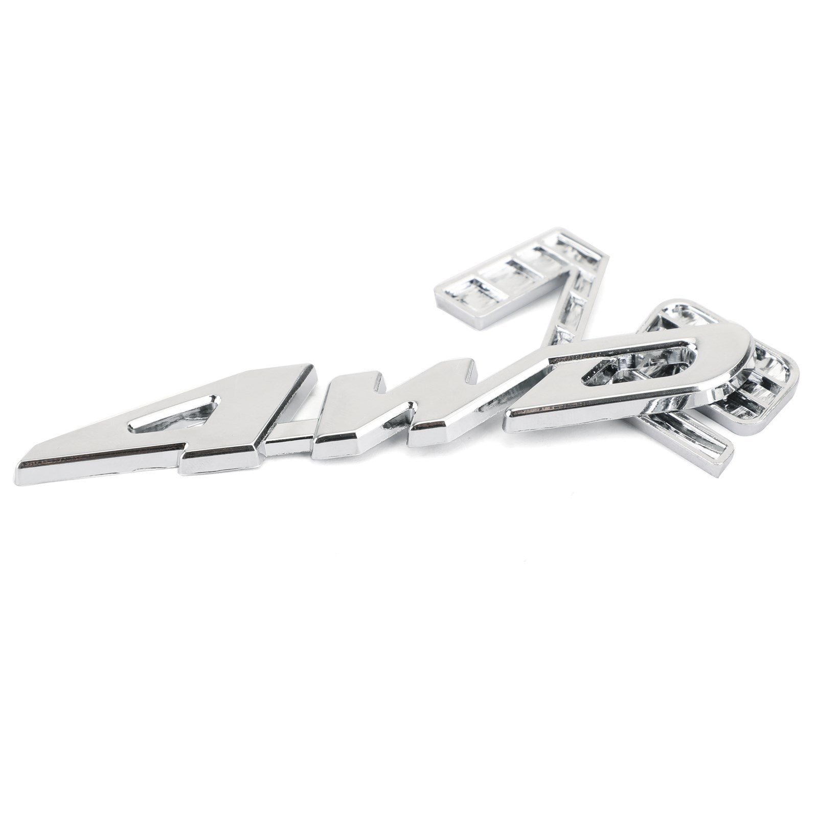 3D Chrome Metal 4WD Coche Tronco Trasero Guardabarros Emblema Insignia Calcomanía Etiqueta 4WD SUV V6 Genérico