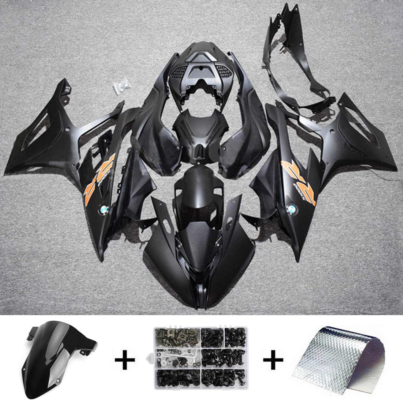 2019-2022 BMW S1000RR Amotopart Injection Fairing Kit Bodywork Plastic ABS #111