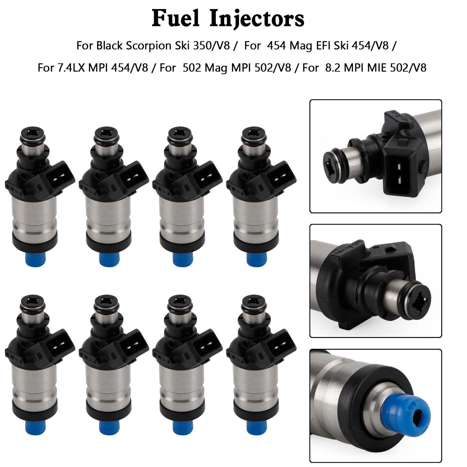 Mercruiser 805225A1 Marine 18-33100 Boot 8PCS 9-3310 Brandstofinjectoren