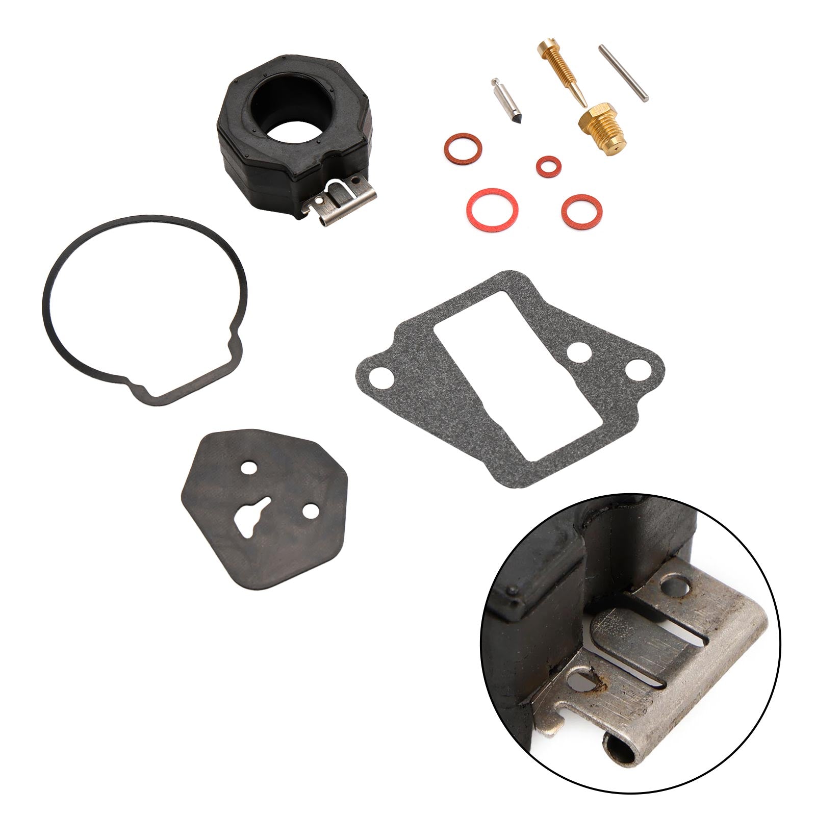 Carburateur Carb Revisieset geschikt voor Yamaha 9.9HP 15HP 6E7-W0093-01 6E7-W0093-02
