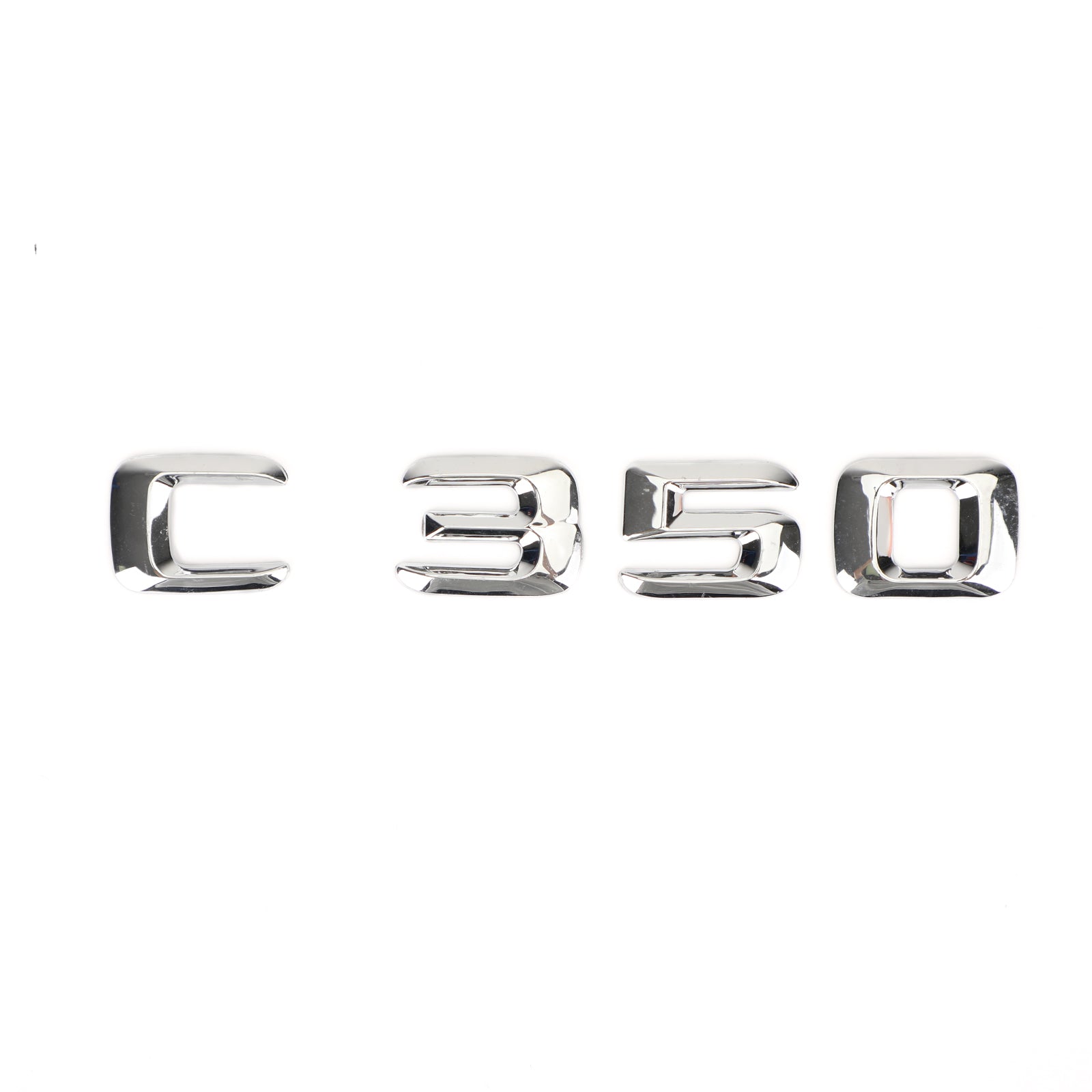 Mercedes C350 bakre stam emblem märke typskylt dekal bokstäver nummer