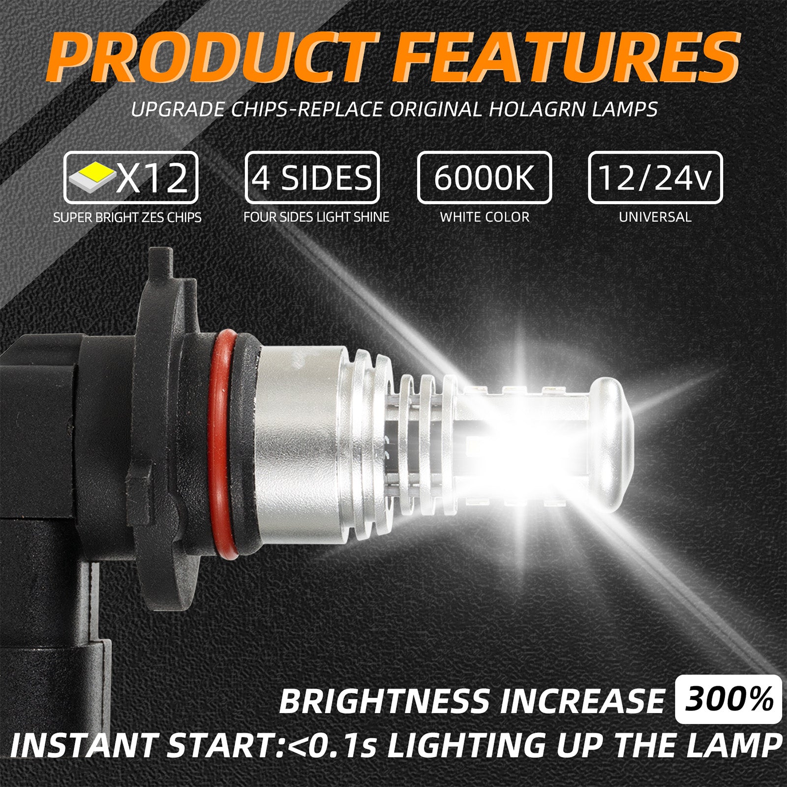 Luz de nevoeiro LED H8/H9/H11