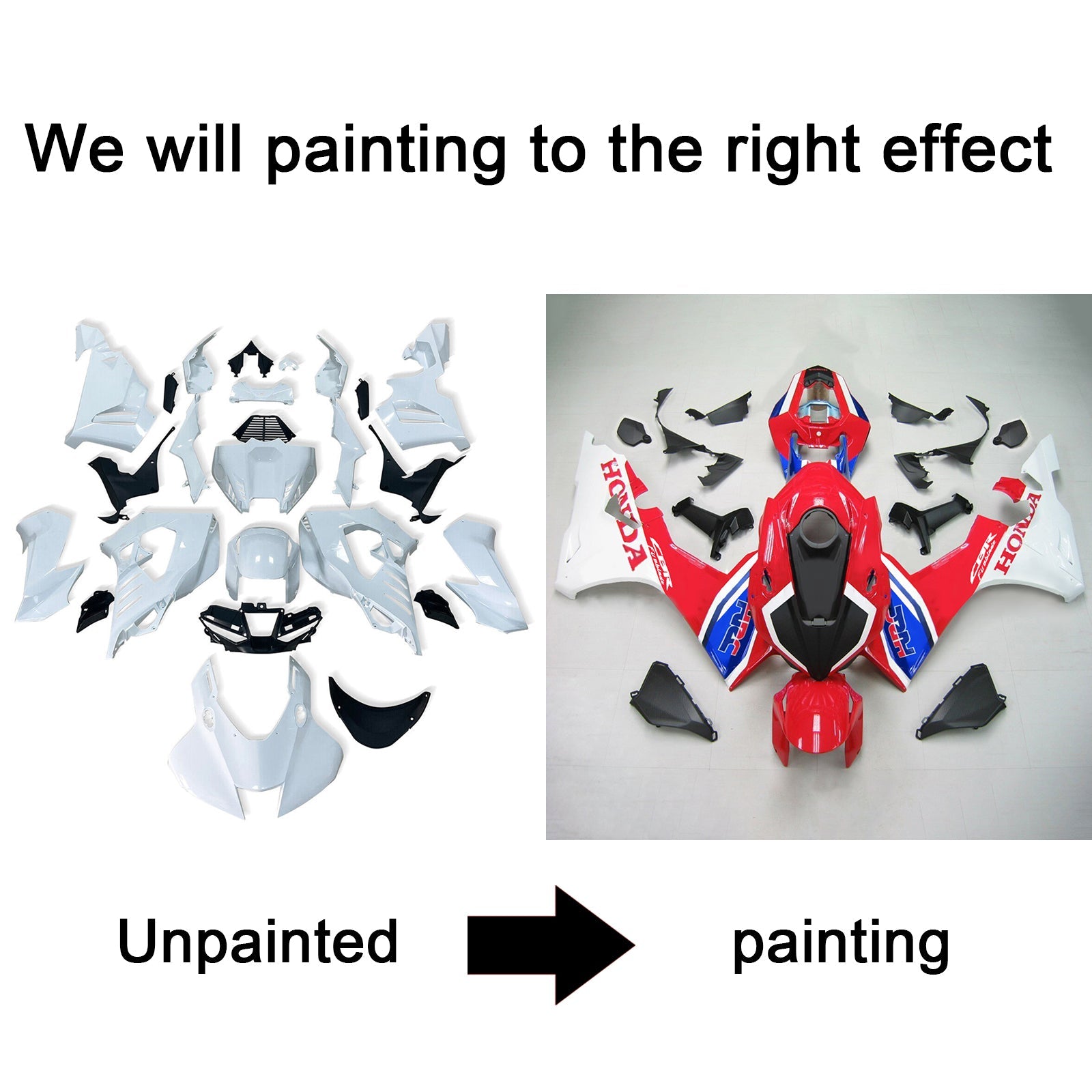 Kit de carénage d'injection Honda CBR1000RR-R 2020-2025 carrosserie plastique ABS #108
