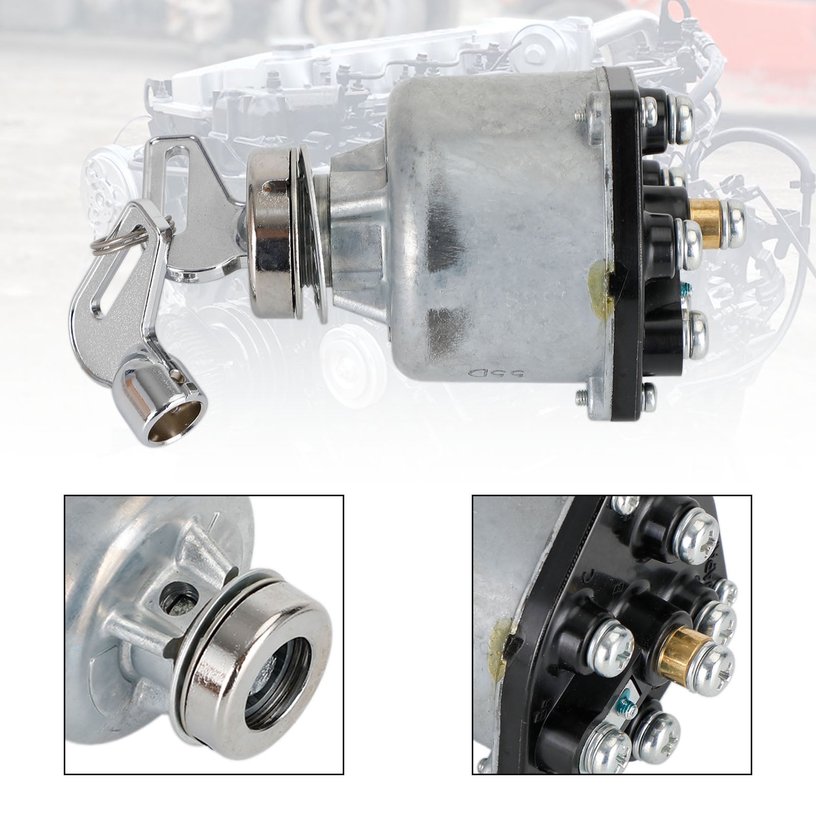 Interrupteur d'allumage avec 2 clés 8944025000 pour moteur TRW Isuzu 6BG1T