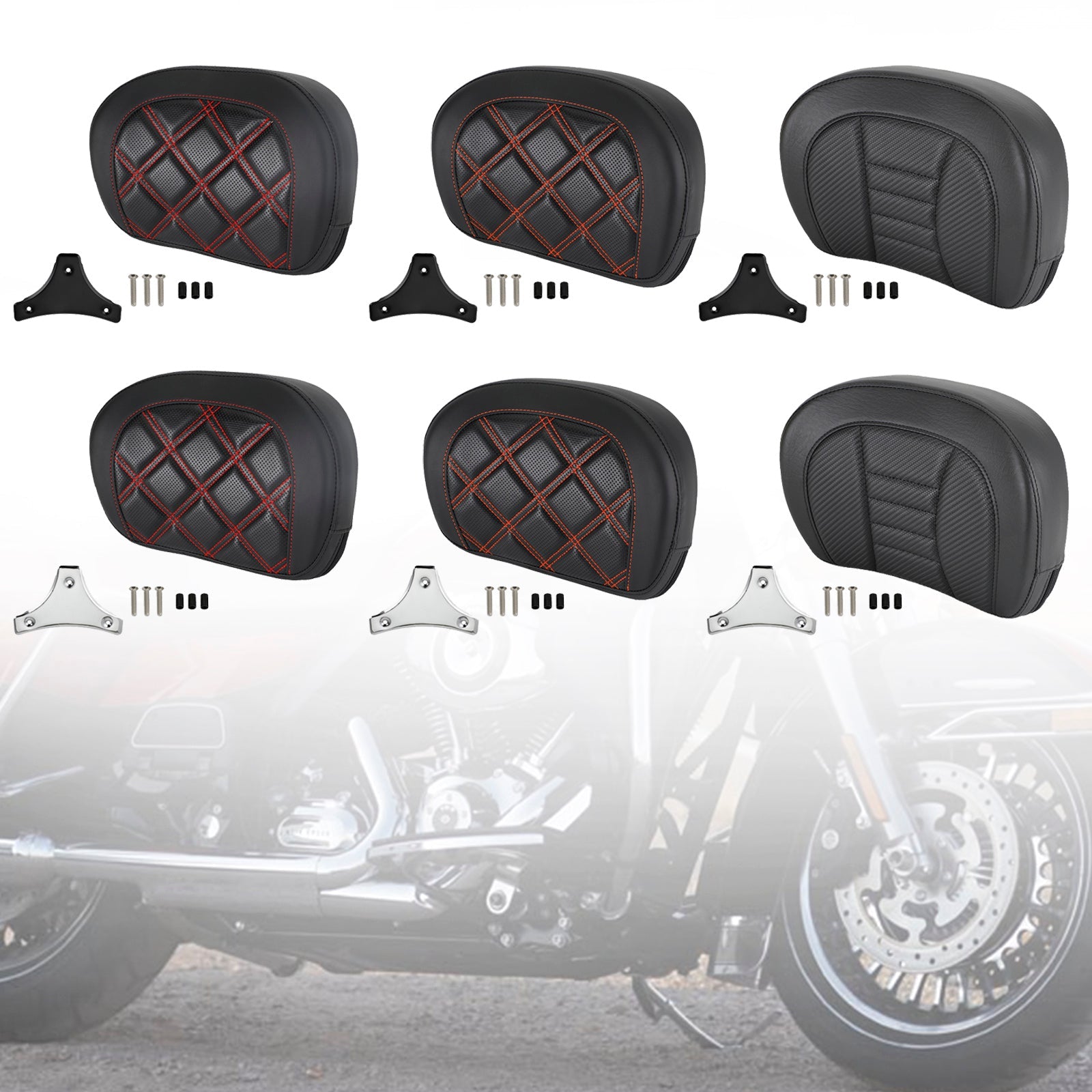 CVO Street Glide Flhxse 2015-2021 Driver Rider Sissy Bar säte ryggstopp